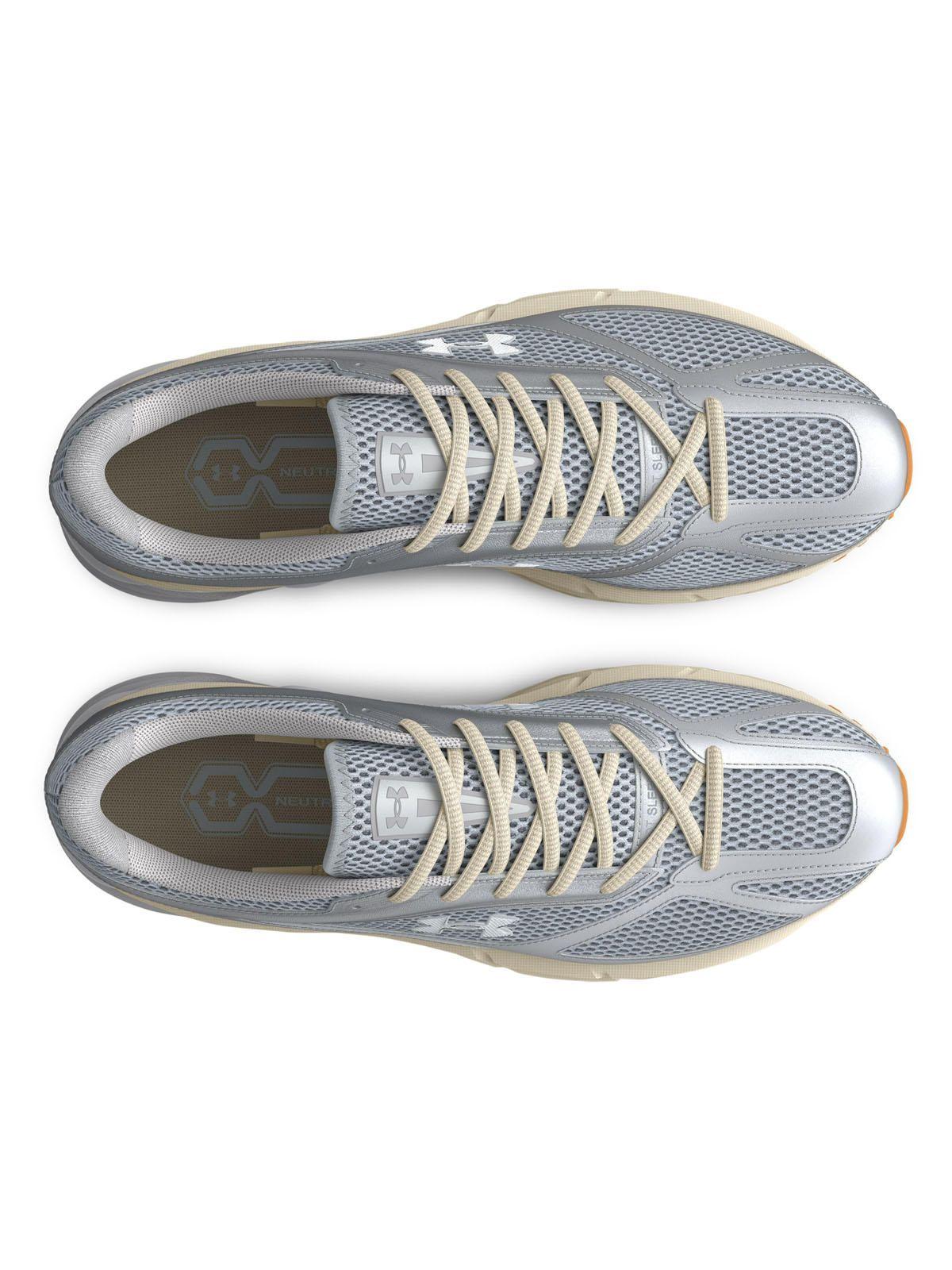 Zapatillas UA Apparition unisex plateadas-4