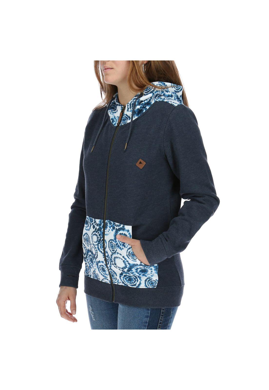Poleron  Mujer Forest Fz Azul Oscuro-1