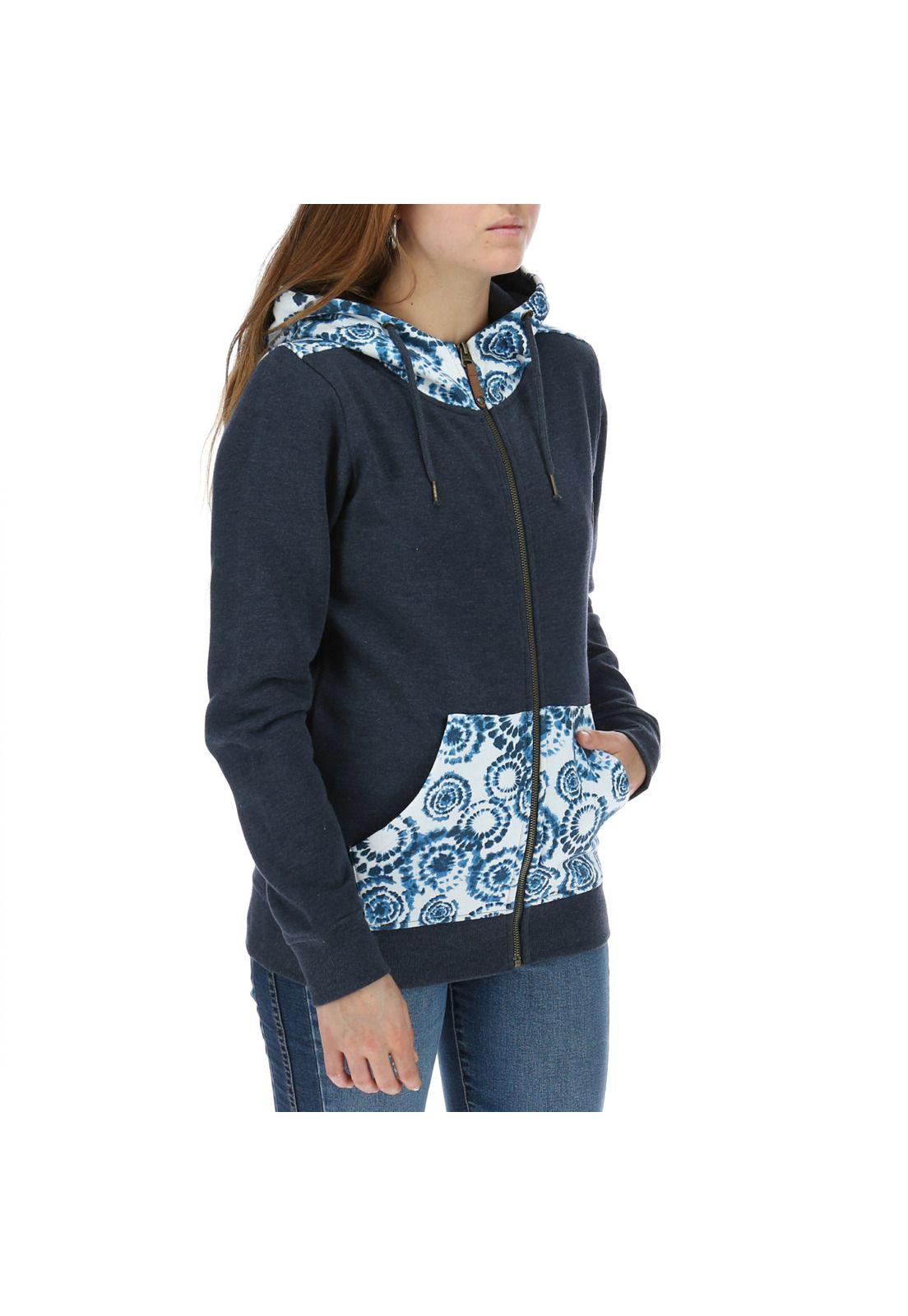 Poleron  Mujer Forest Fz Azul Oscuro-3