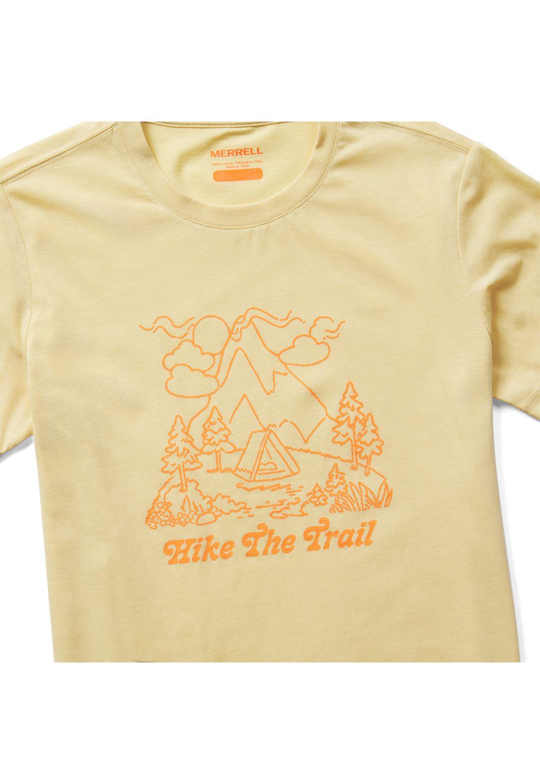 Polera Mujer Hike The Trail Amarillo-1