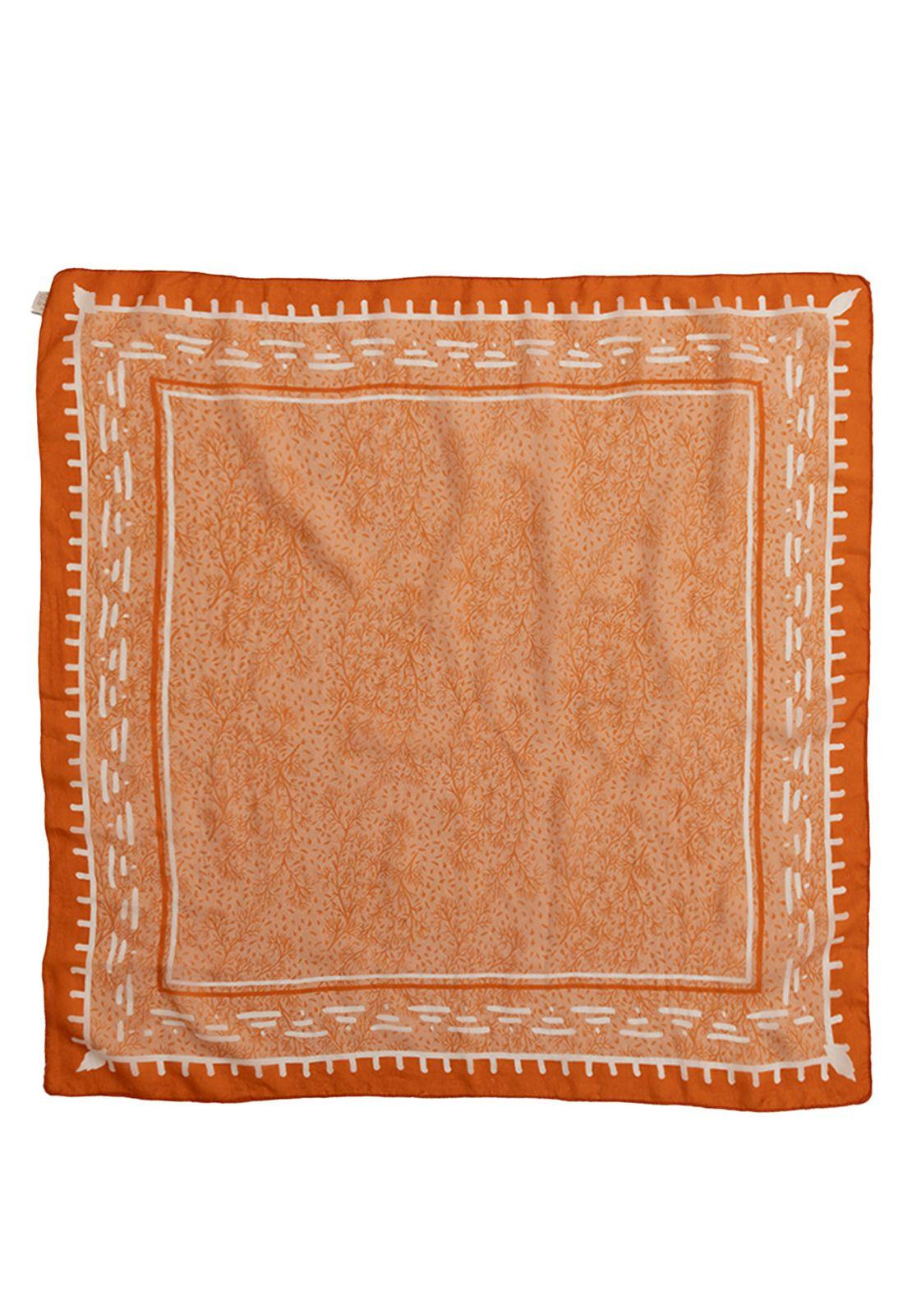 Pañuelo Naranja Seda Strozzi Mujer-2