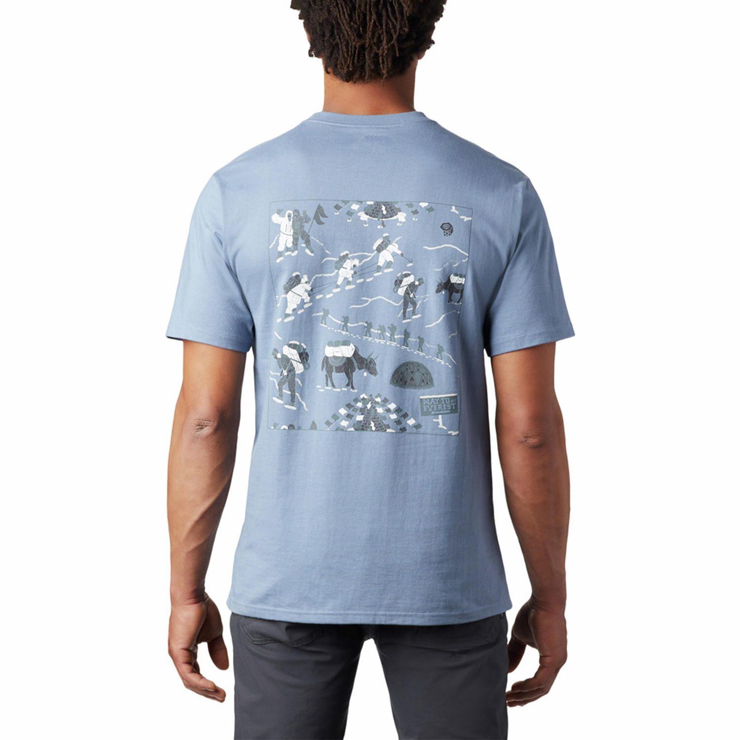 Polera M/C Hombre Hotel Basecamp Azul-1
