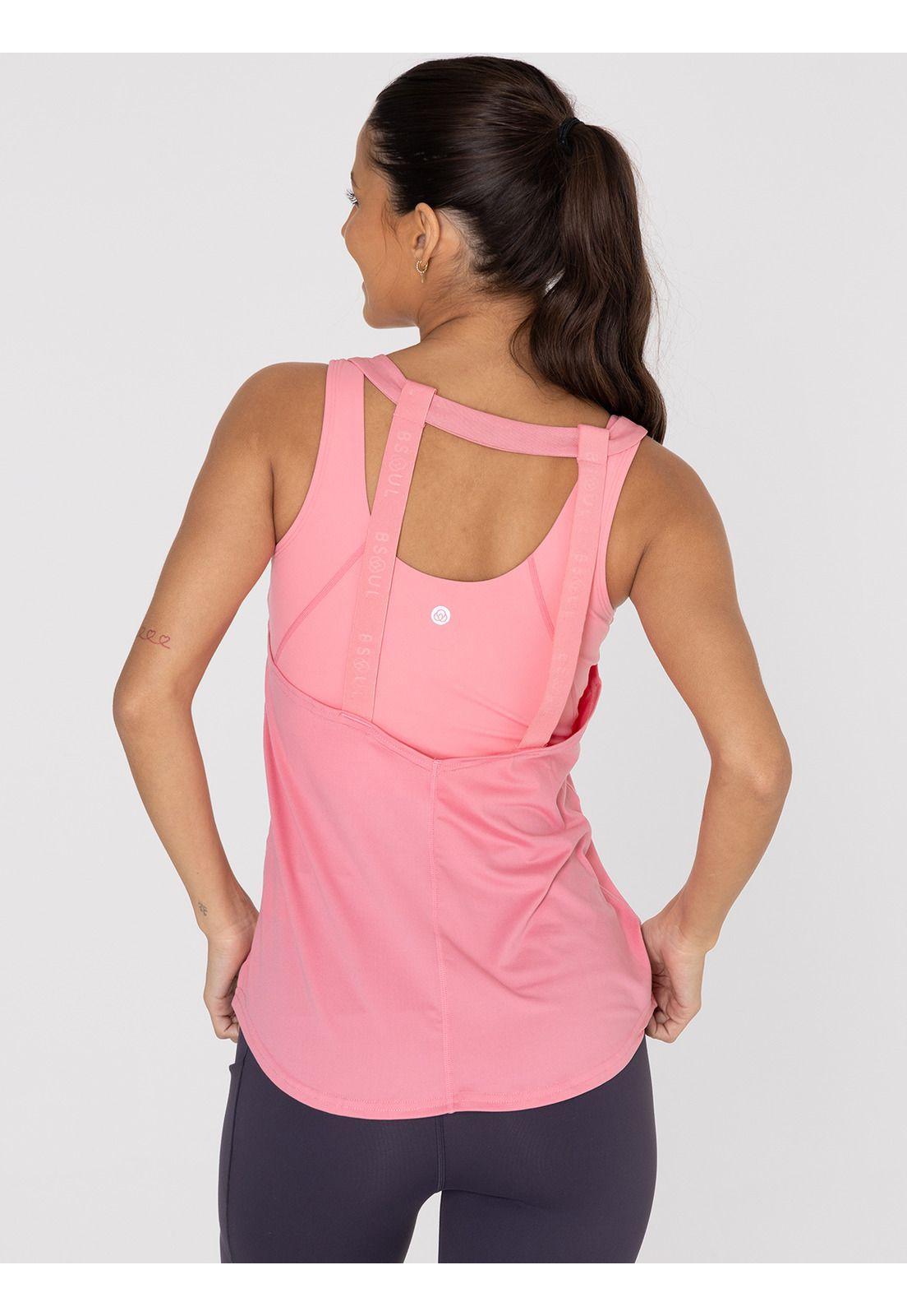 Polera deportiva Mujer Training Tank Rosada-1