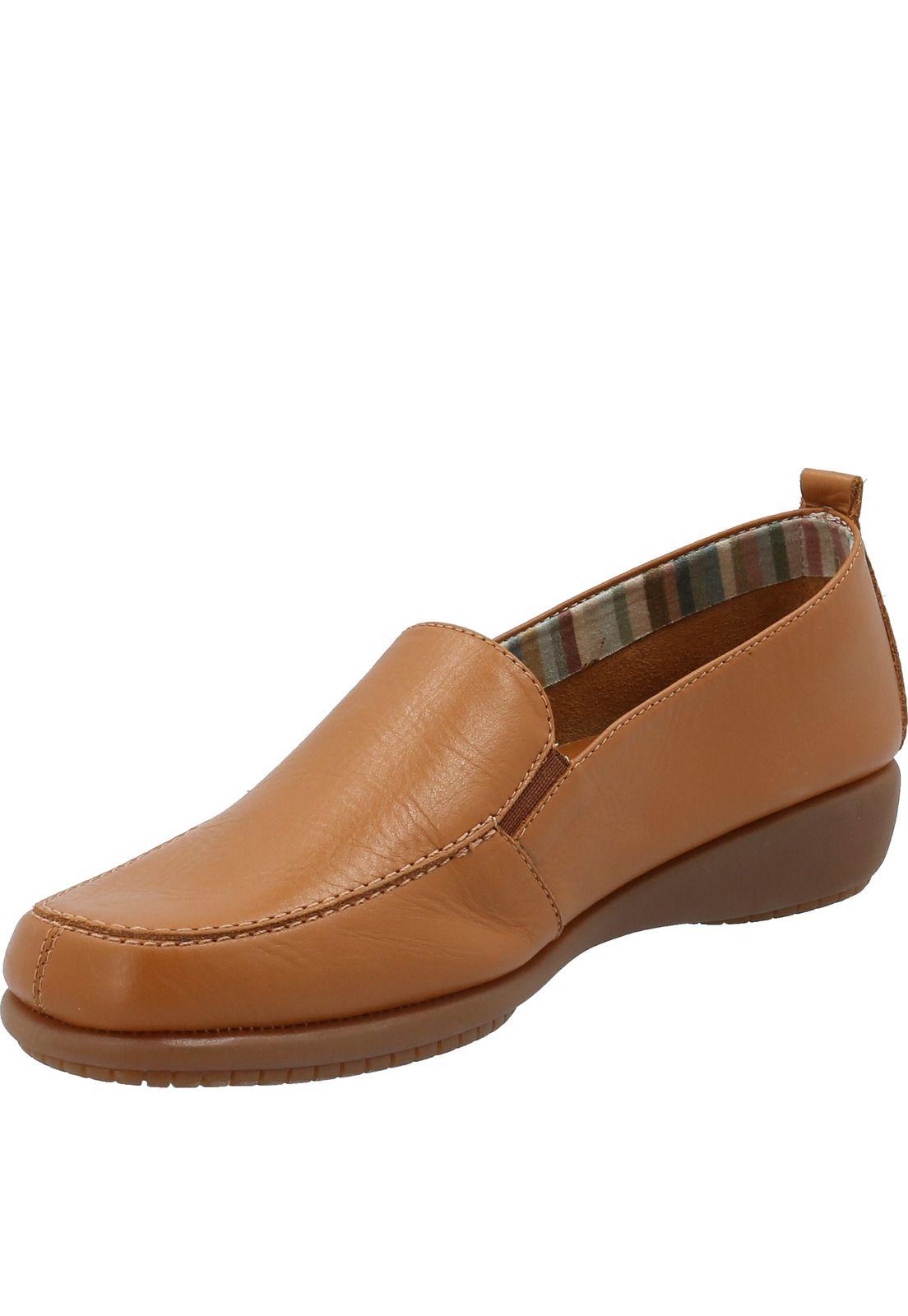 Zapato Cuero Mujer Ginger Café-3