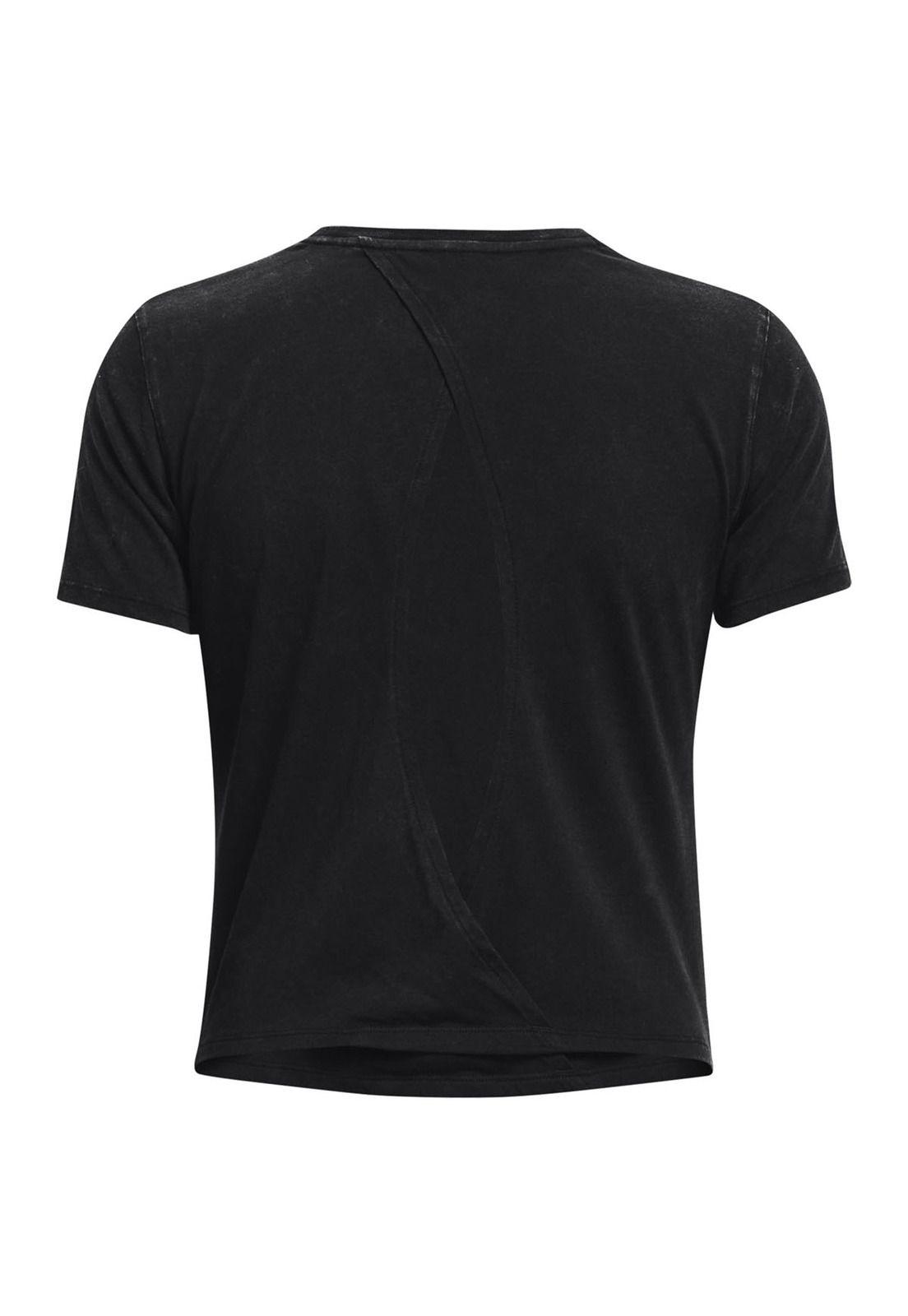 Polera manga corta RunAnywhere mjer Negro-1