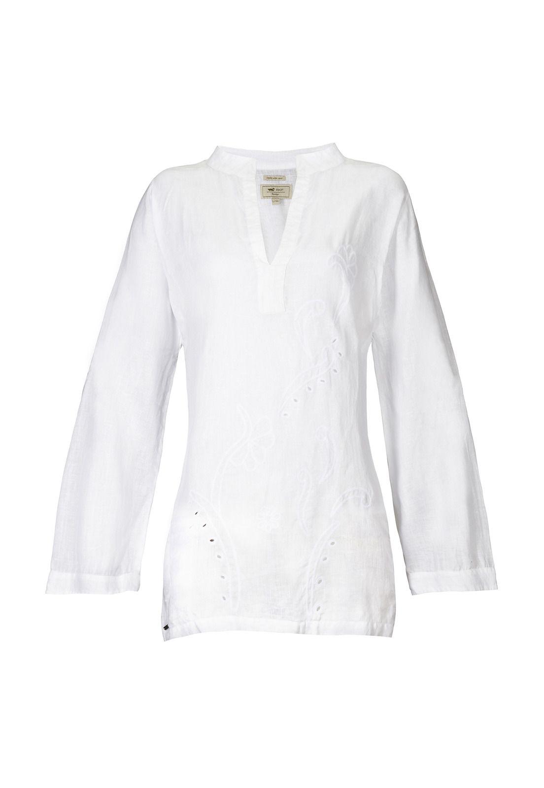 Vestido Lino Orgánico Mujer Debora Blanco-0