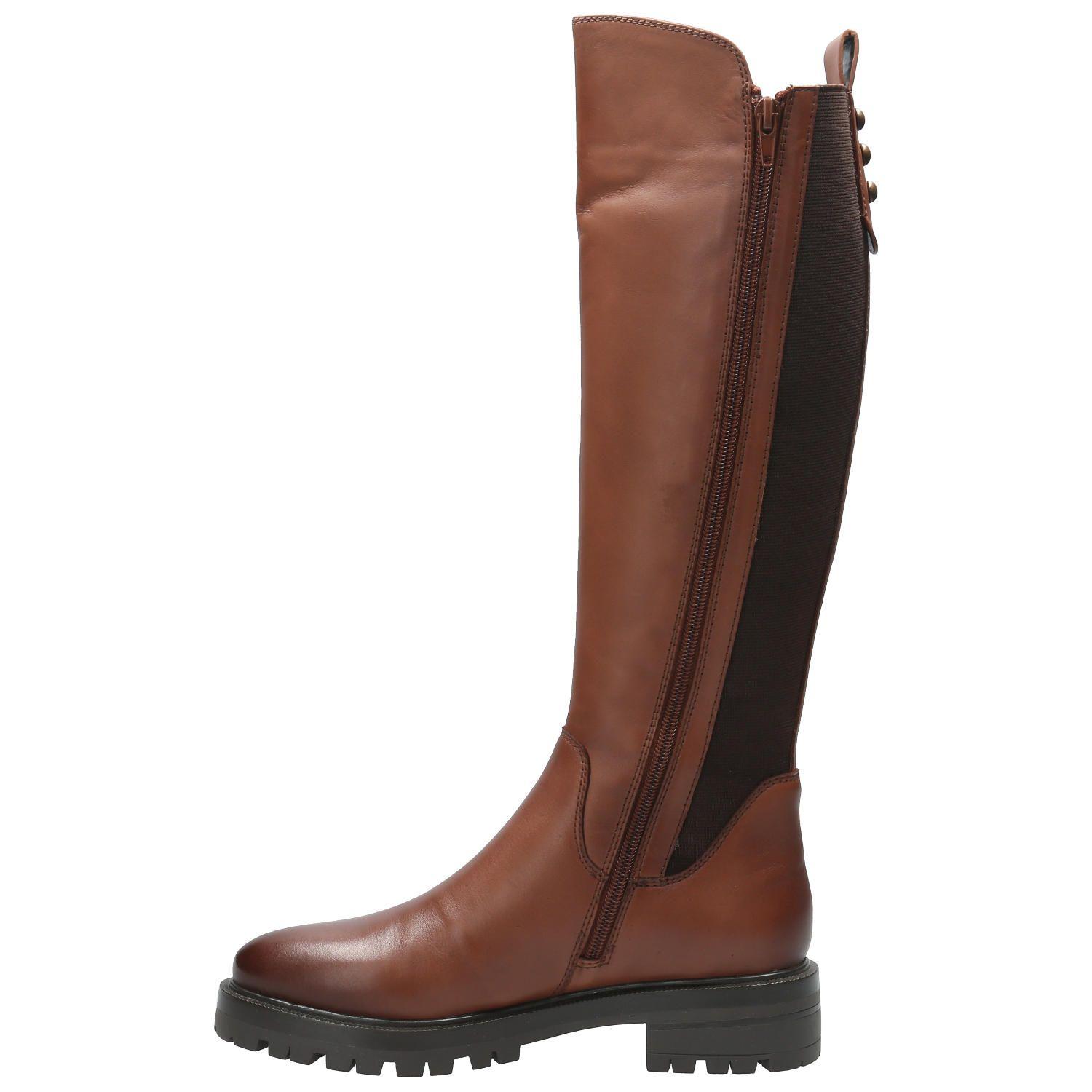 Bota Cuero Mujer Edwina Café-5