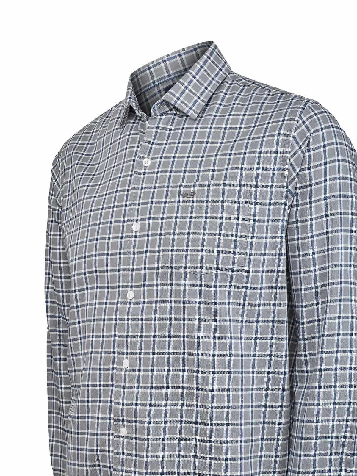 Camisa Algodón Hombre Wool Azul-3