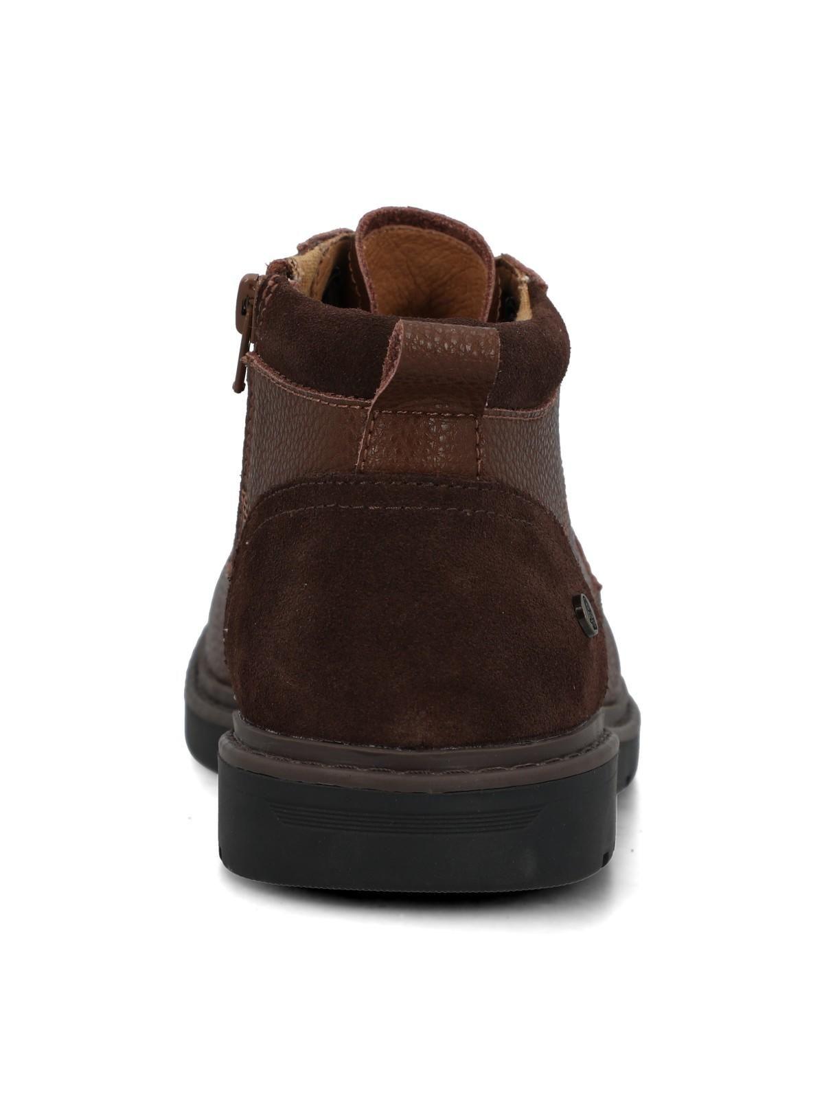 Botin Cuero Niño Tico Café Oscuro-6