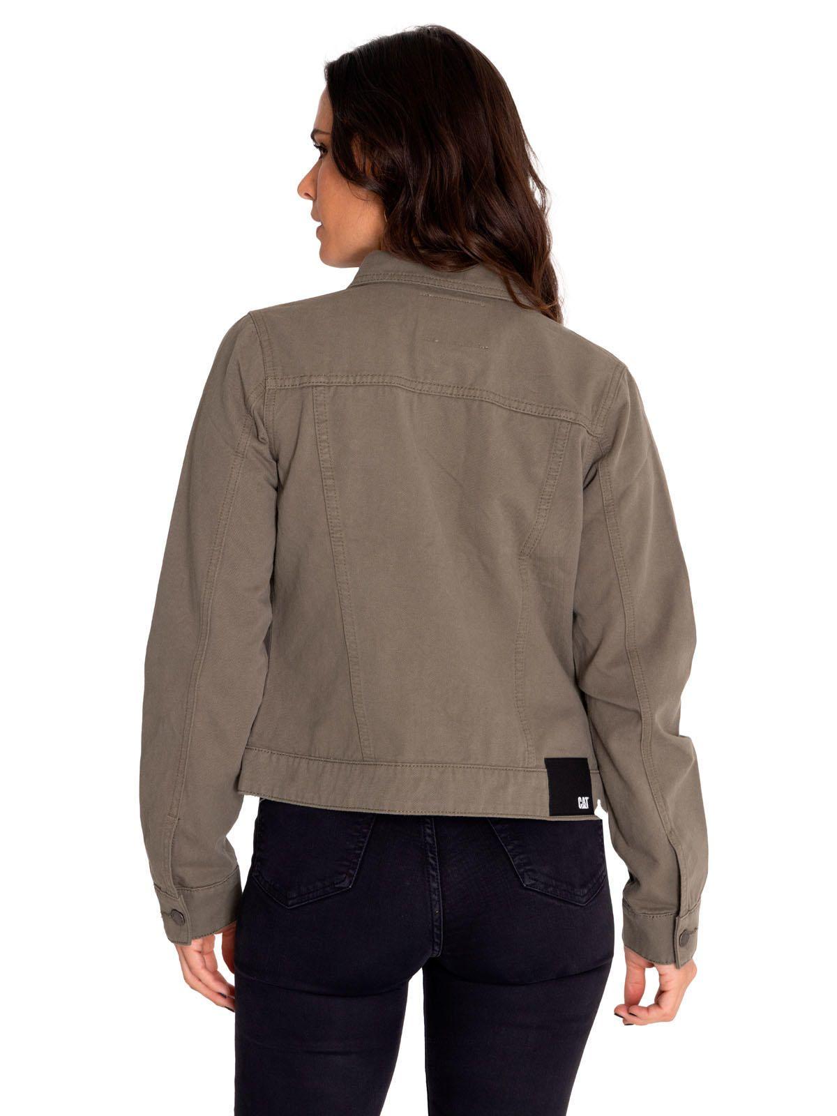 Chaqueta Denim Mujer Foundation Verde-3