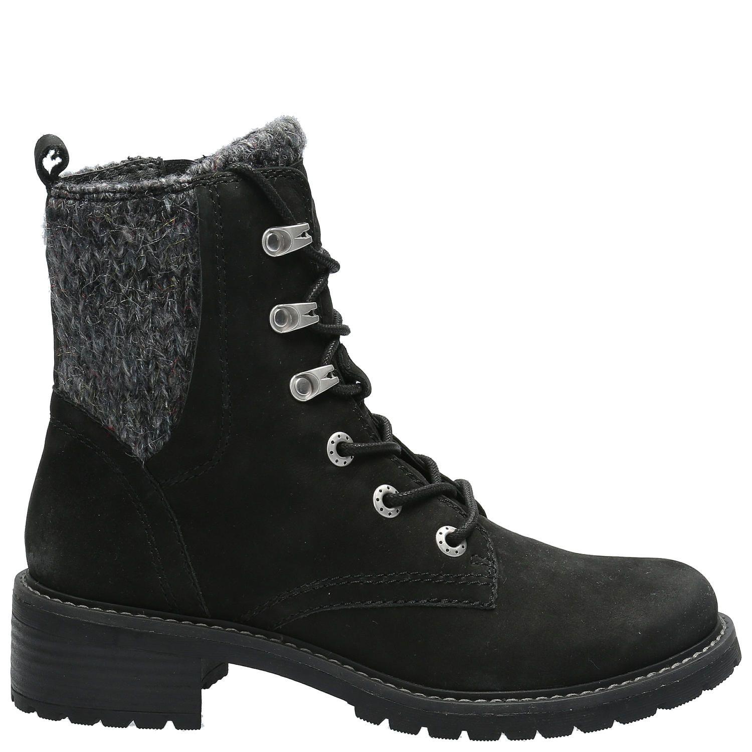 Botin Cuero Mujer Cai Negro-1