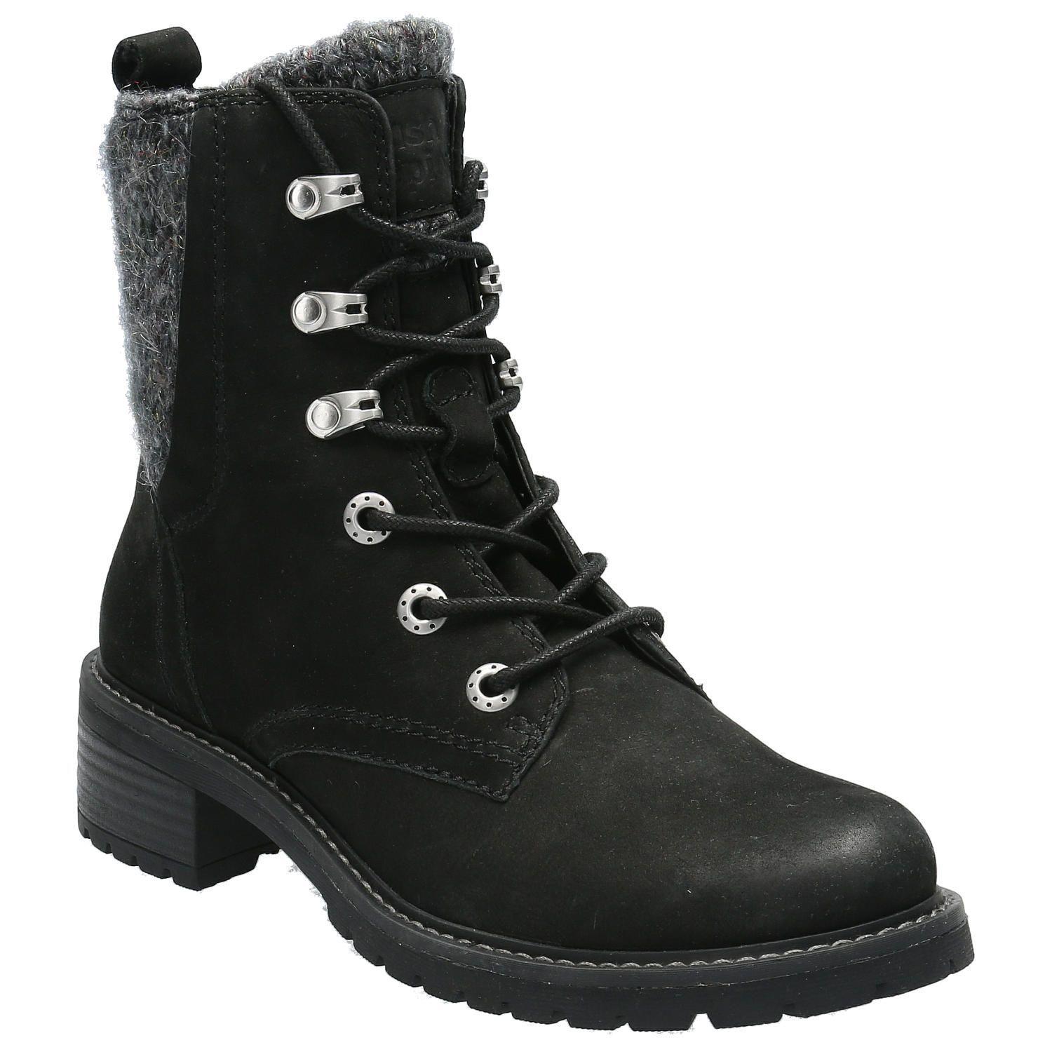 Botin Cuero Mujer Cai Negro-0
