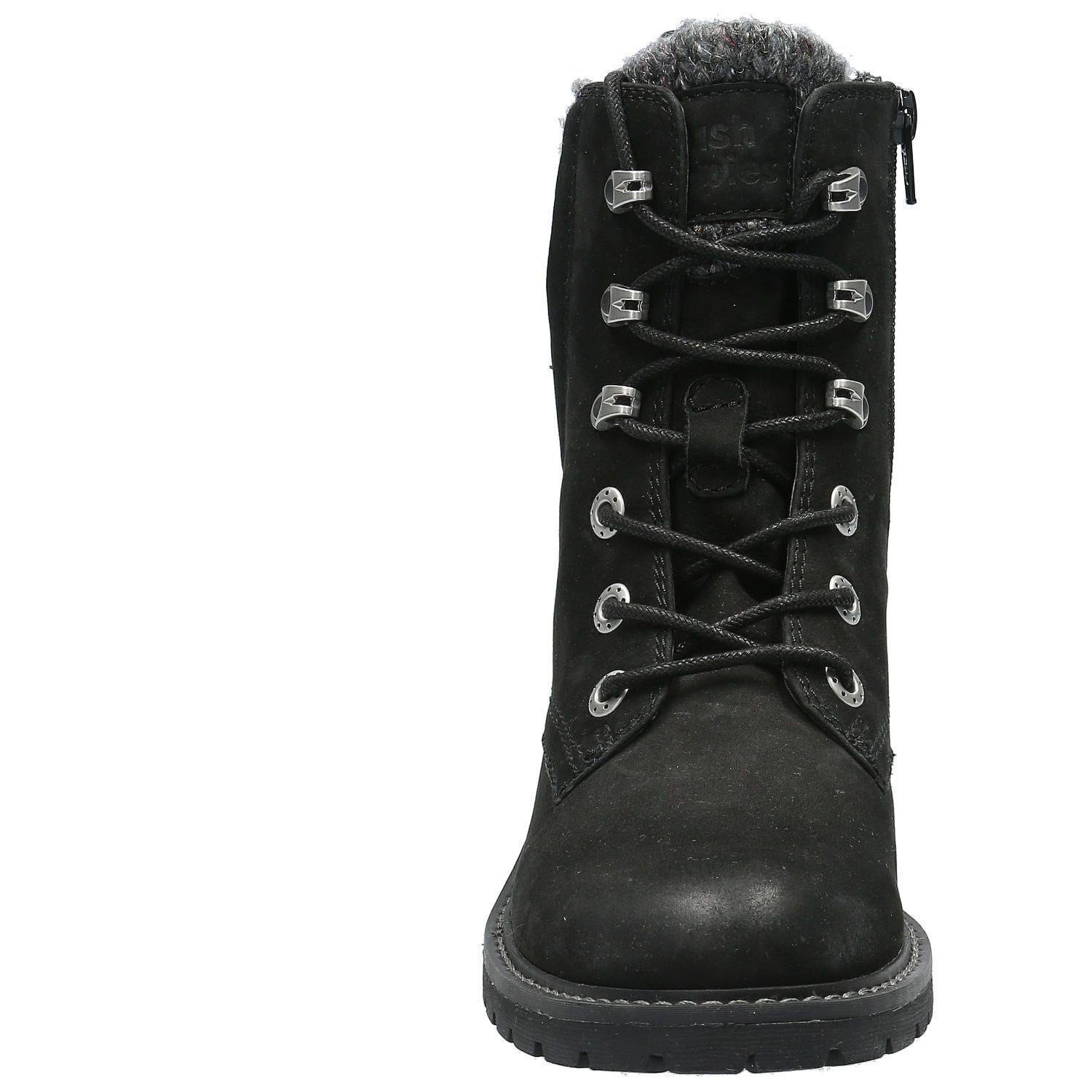 Botin Cuero Mujer Cai Negro-3