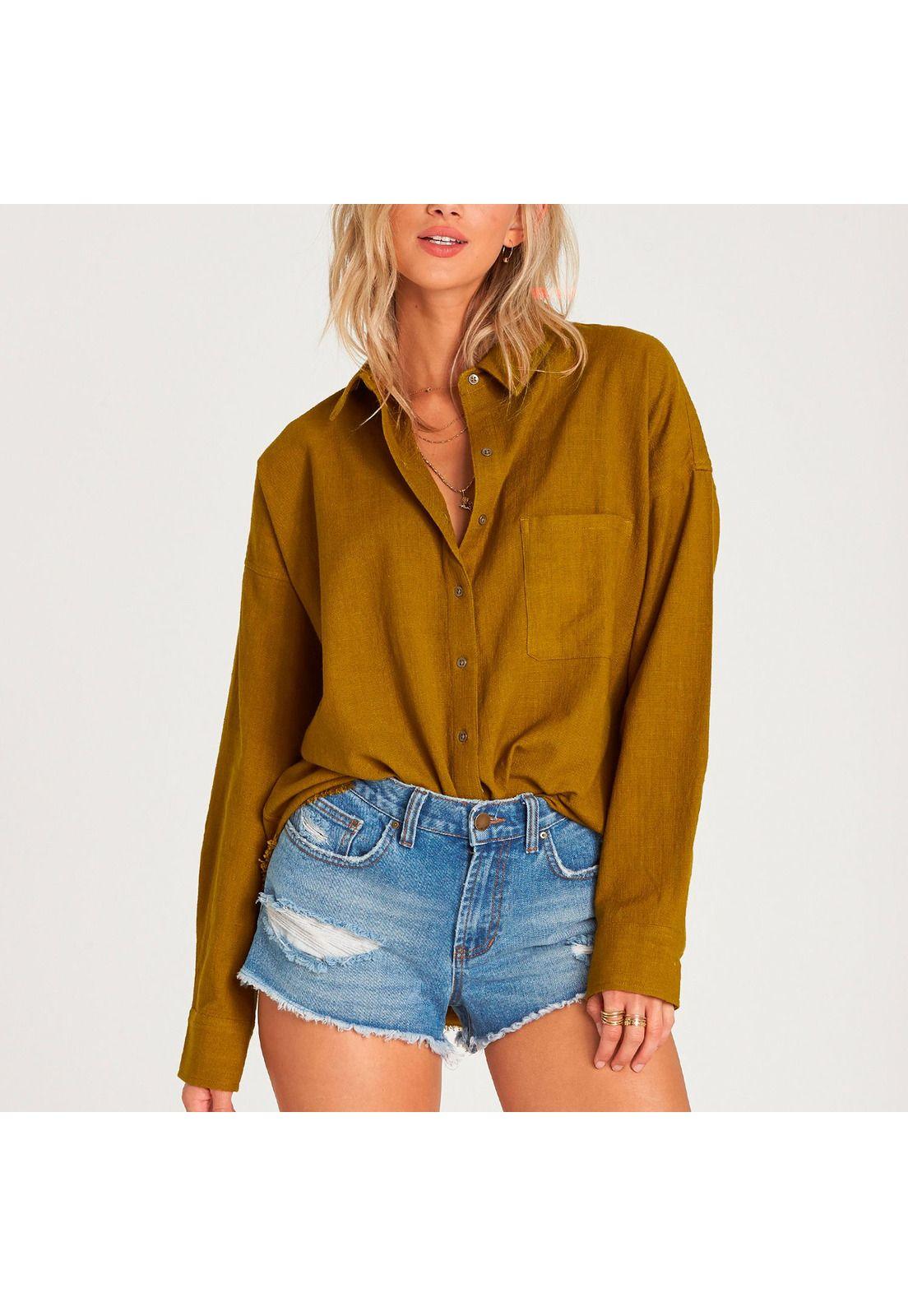 Blusa Mujer Feeling Salty Camel-0