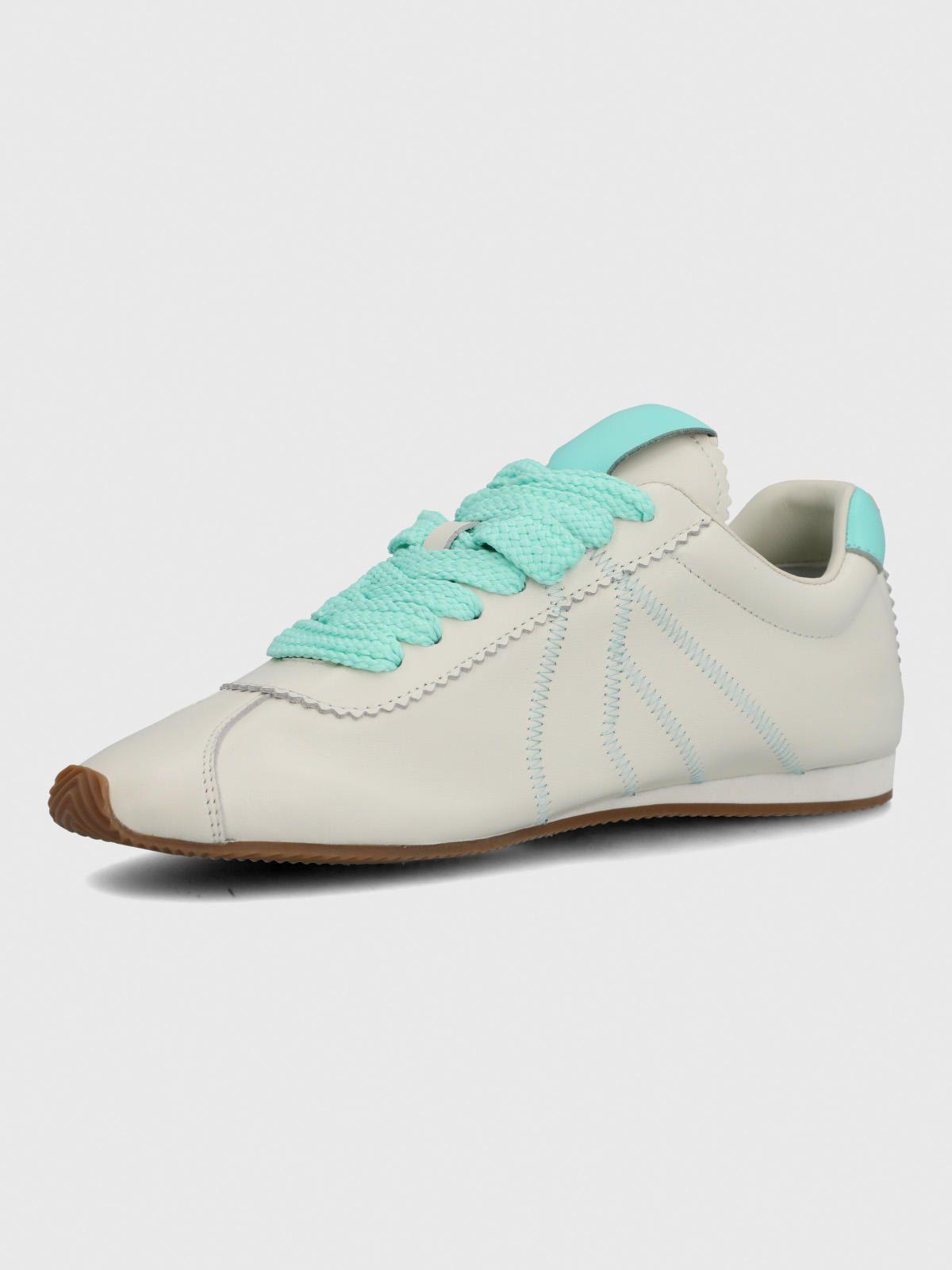 Zapatilla Cuero Mujer Bonik Celeste-5