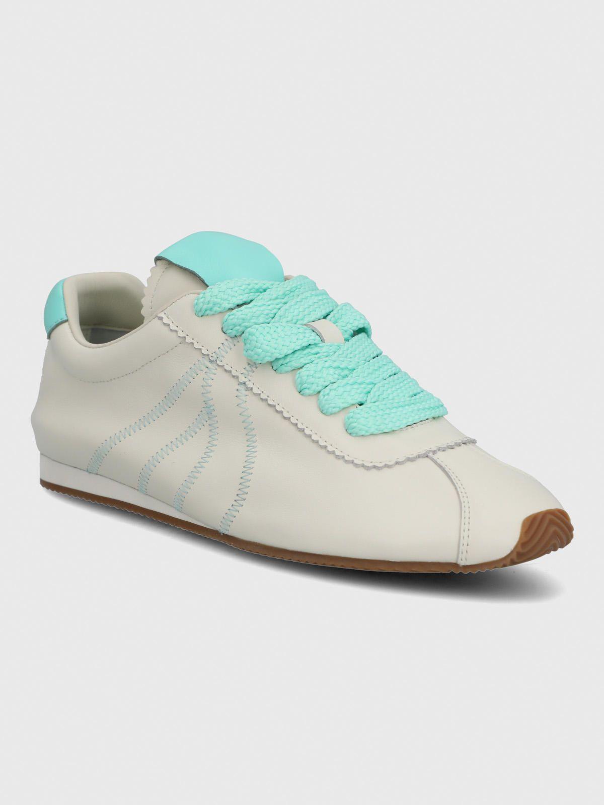 Zapatilla Cuero Mujer Bonik Celeste-1
