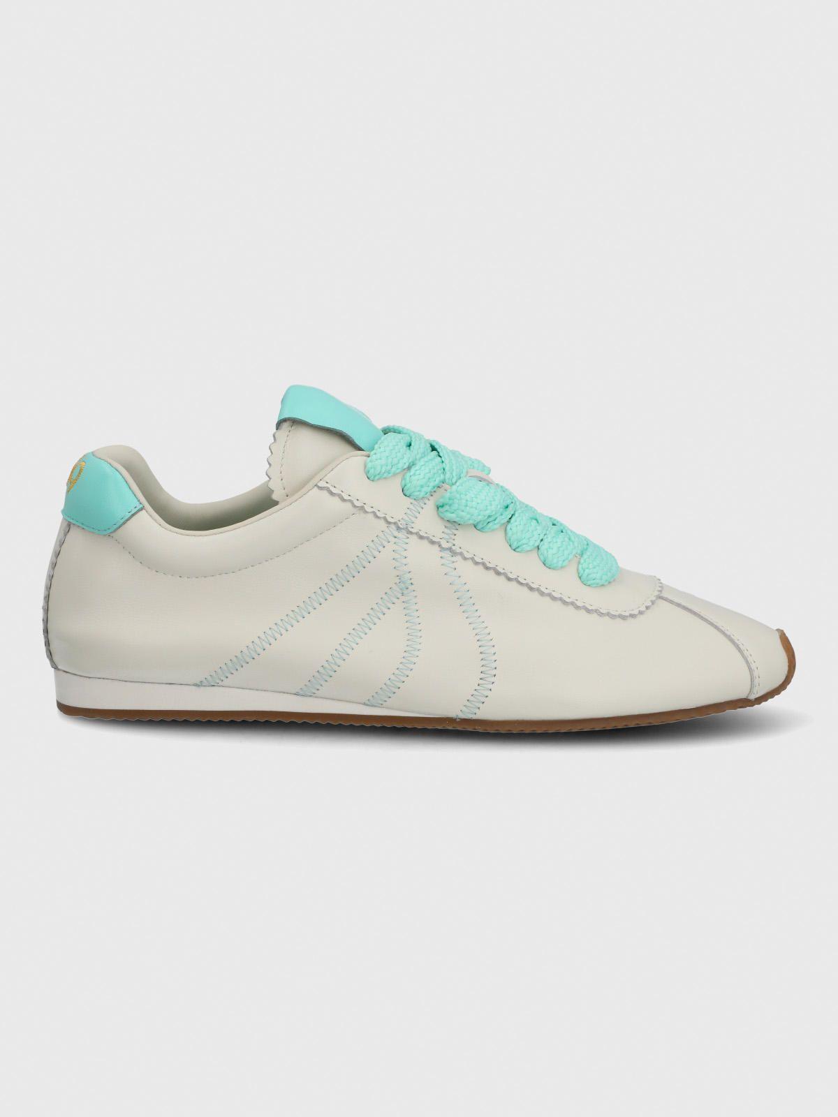 Zapatilla Cuero Mujer Bonik Celeste-3