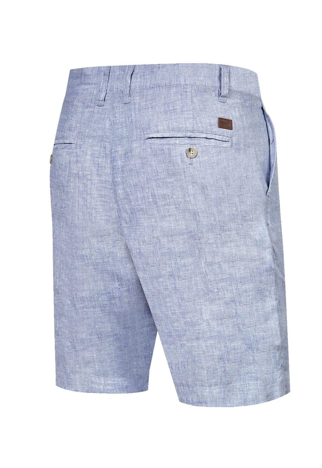 Short Lino Orgánico Azul Linen Hombre -1