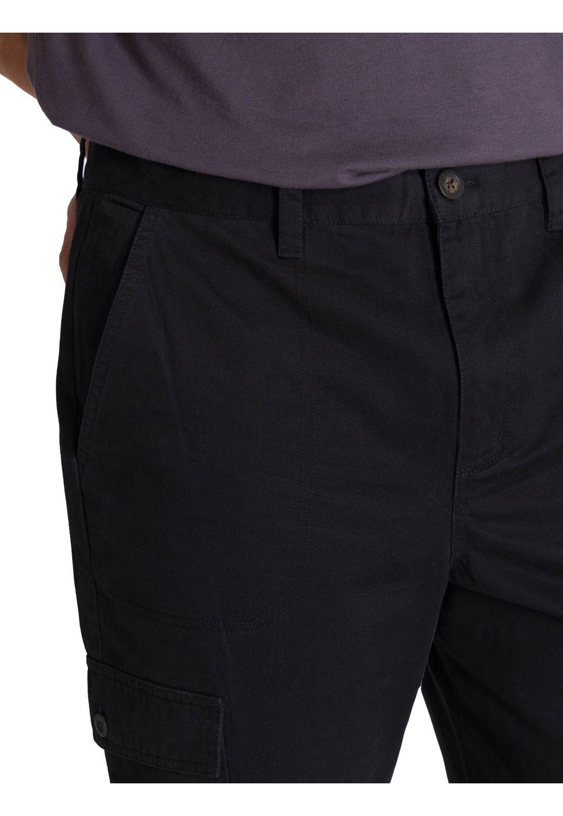 Pantalón Hombre Cargo Straight Negro-4