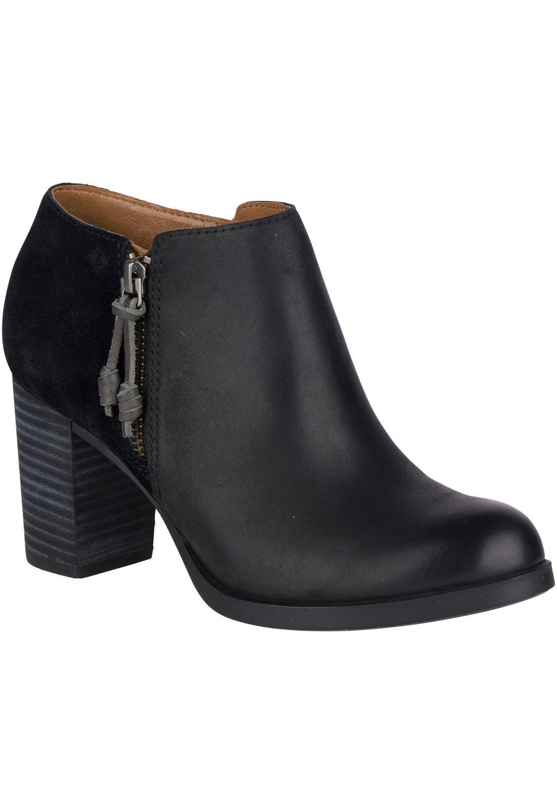 Botín Cuero Dasher Lille Negro Mujer Sperry-0