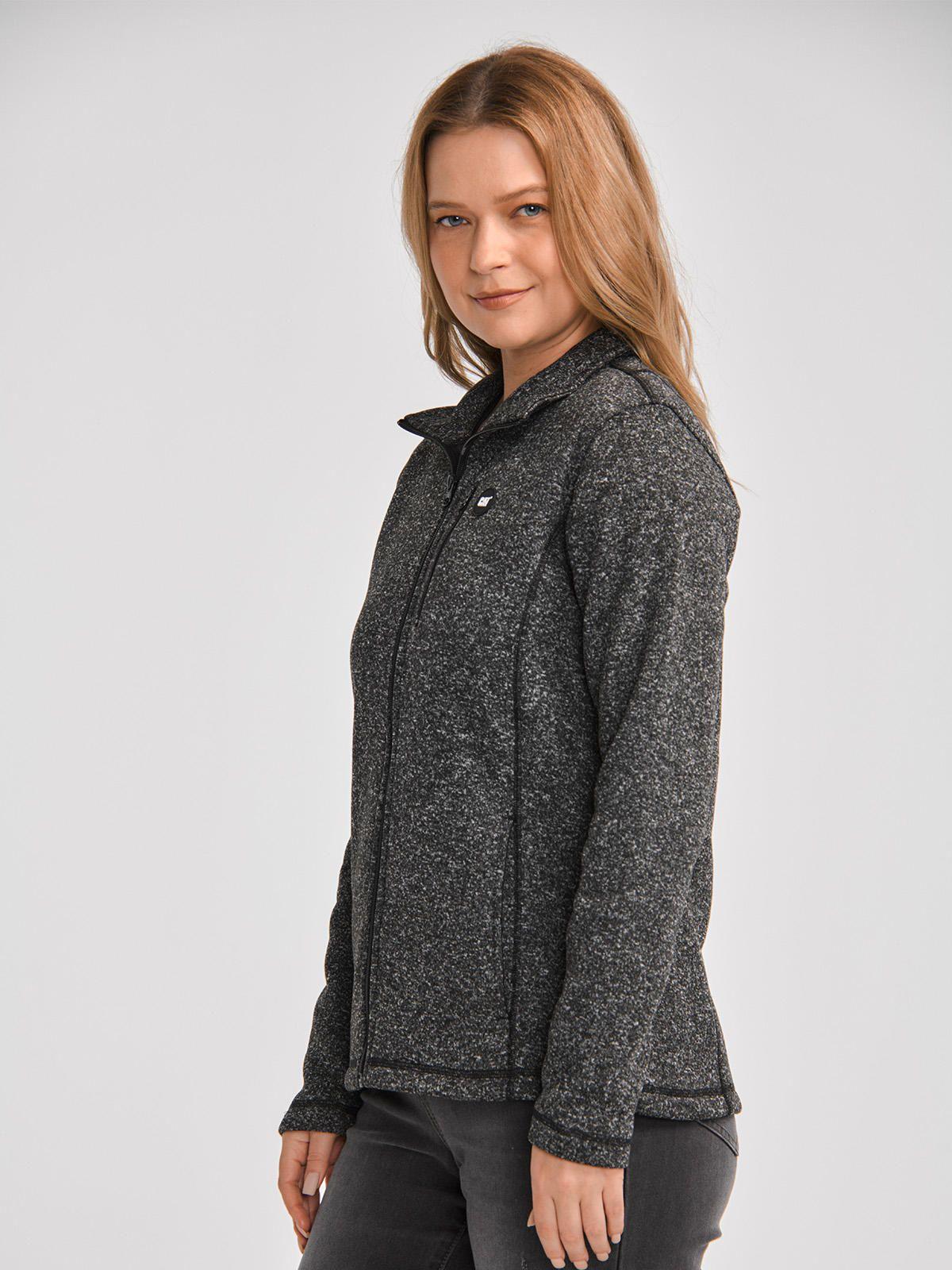 Polar Mujer W Sweater Fleece Full Zip Jacket Negro-3
