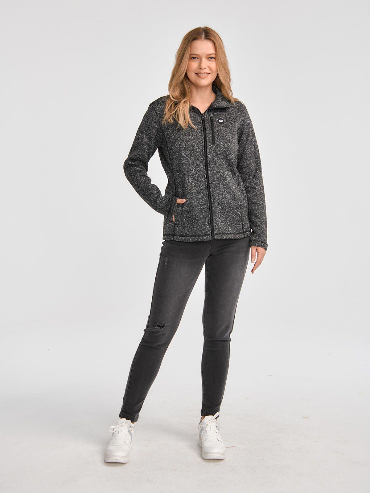 Polar Mujer W Sweater Fleece Full Zip Jacket Negro-5