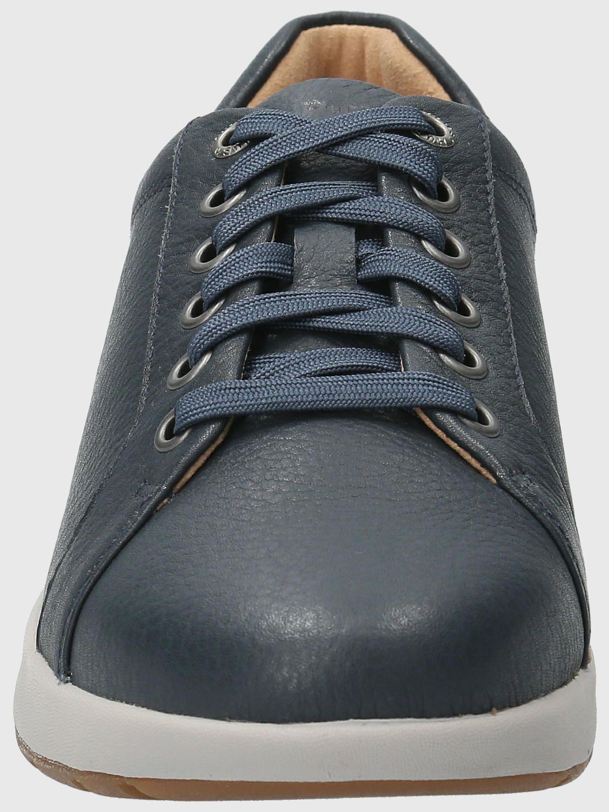 Zapatilla Cuero Mujer Spinal Laceup Azul-3