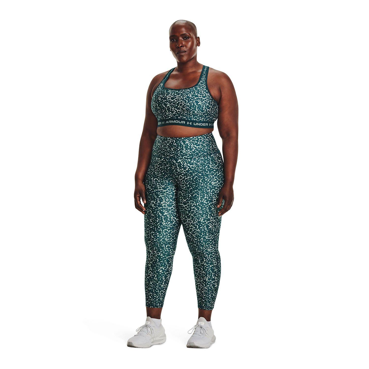 Calza Armour Aop Ankle Leg Verde Mujer-5