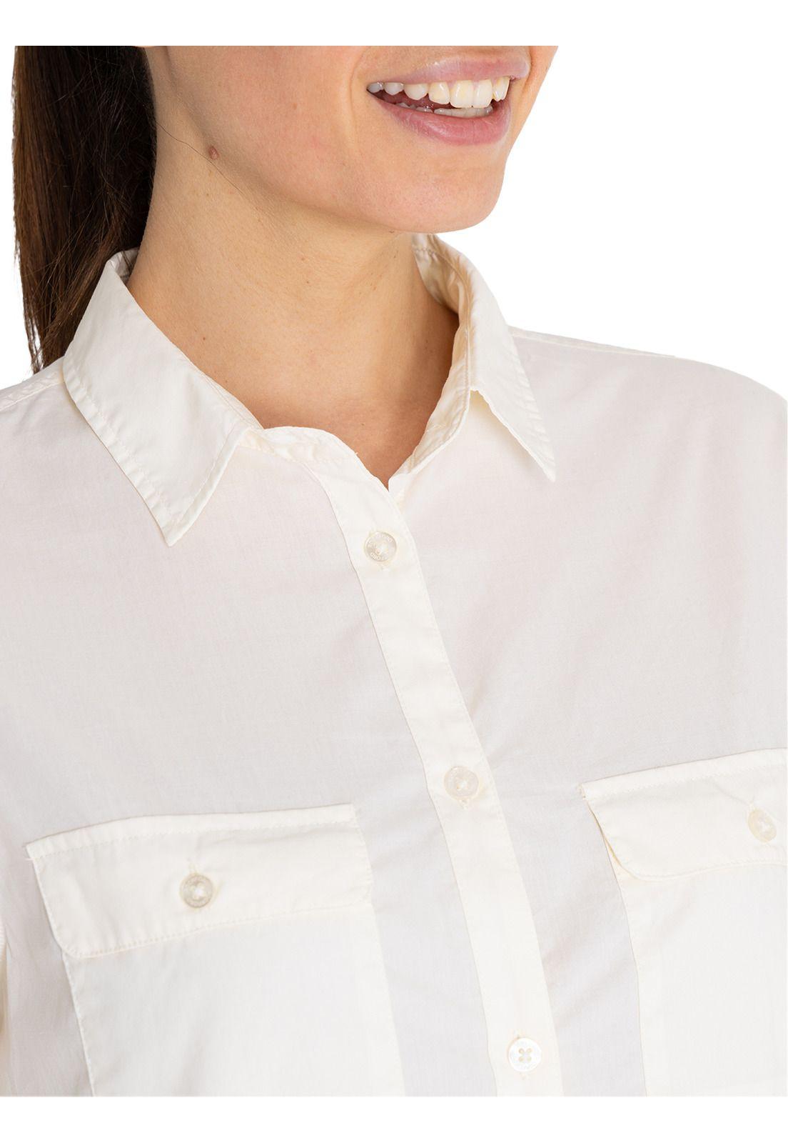 Blusa Algodón Orgánico Crema Coop Mujer -8