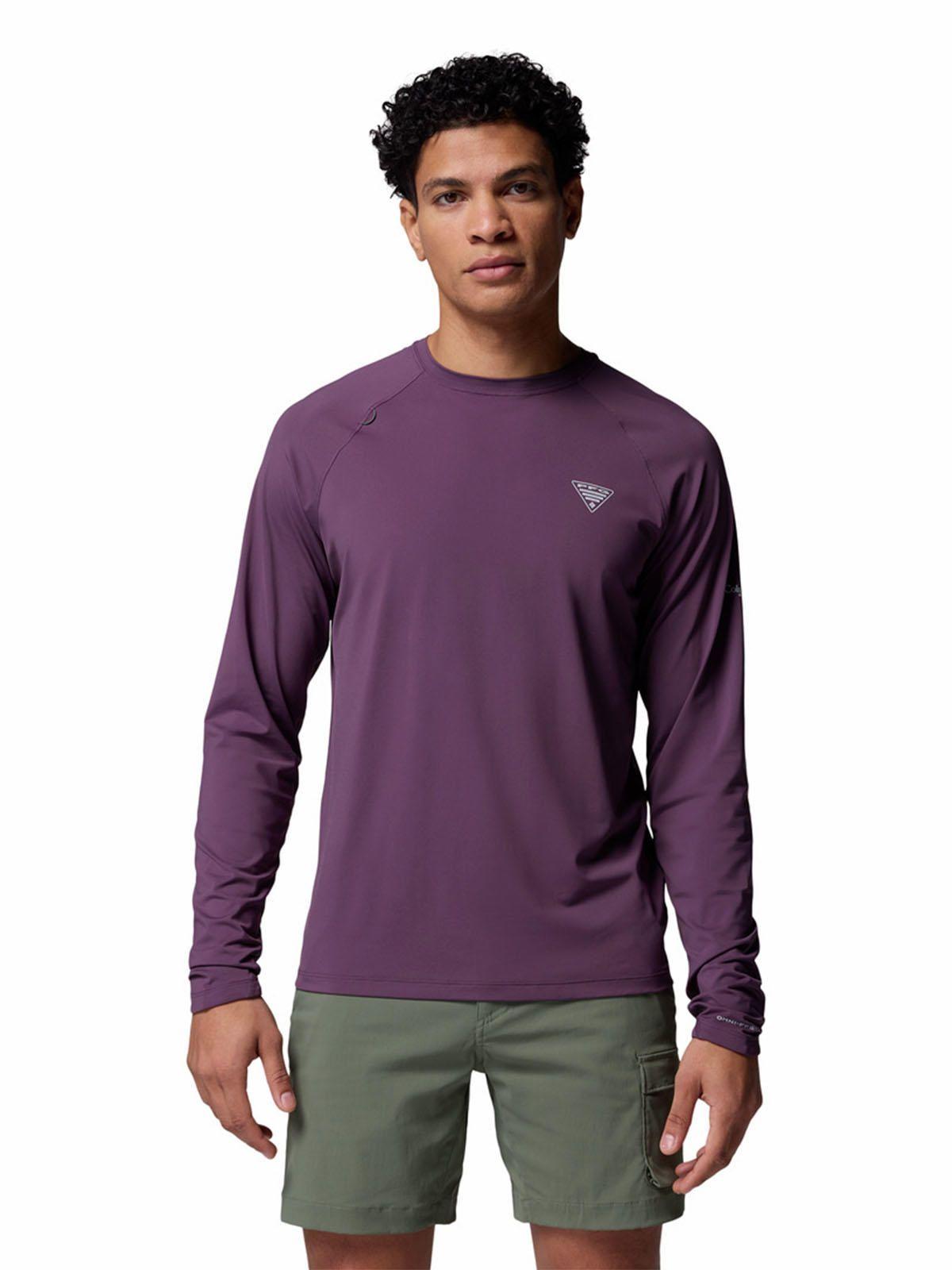 Polera Manga Larga Hombre Wild Cast Sun Morado-0