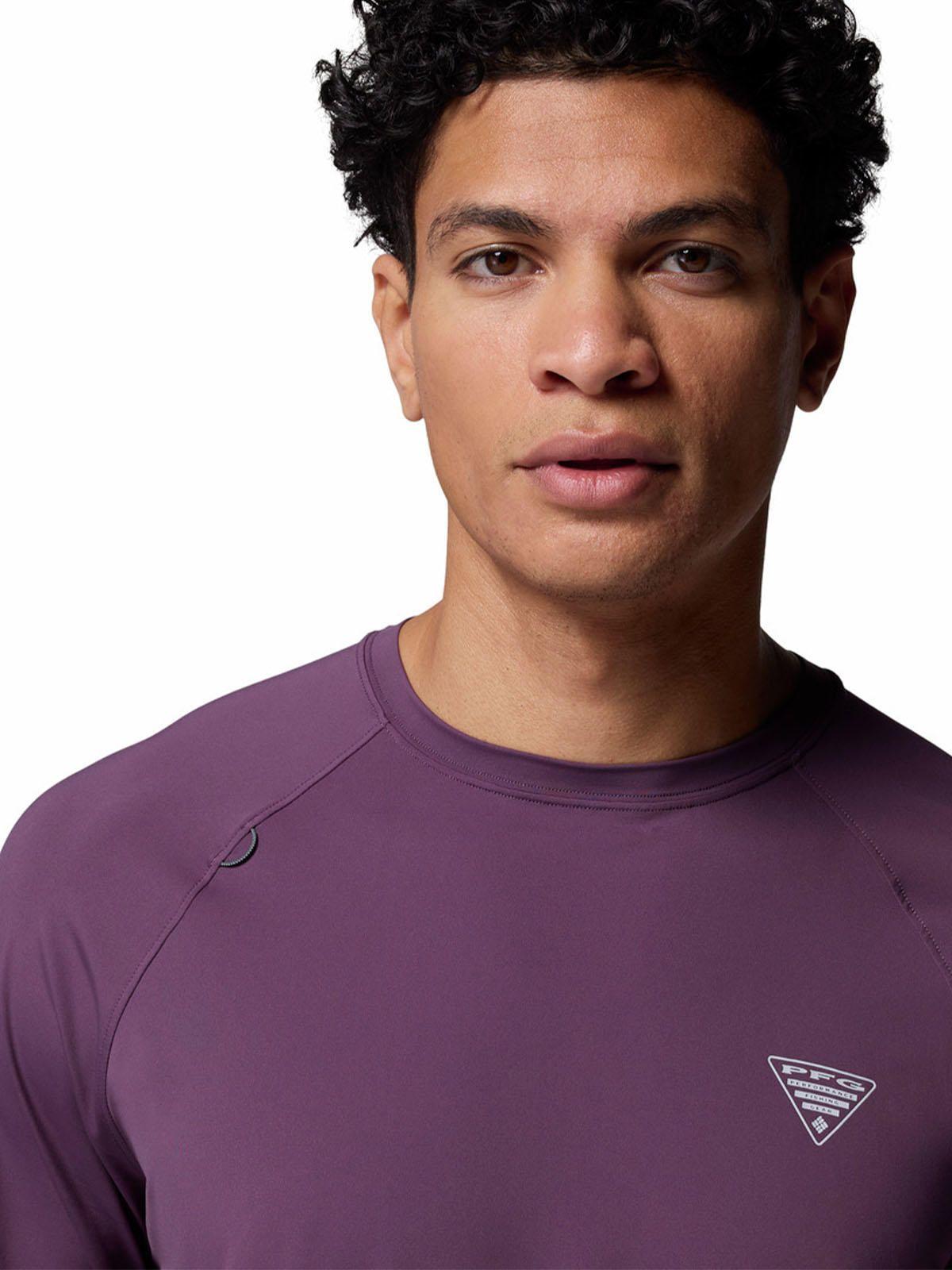 Polera Manga Larga Hombre Wild Cast Sun Morado-1