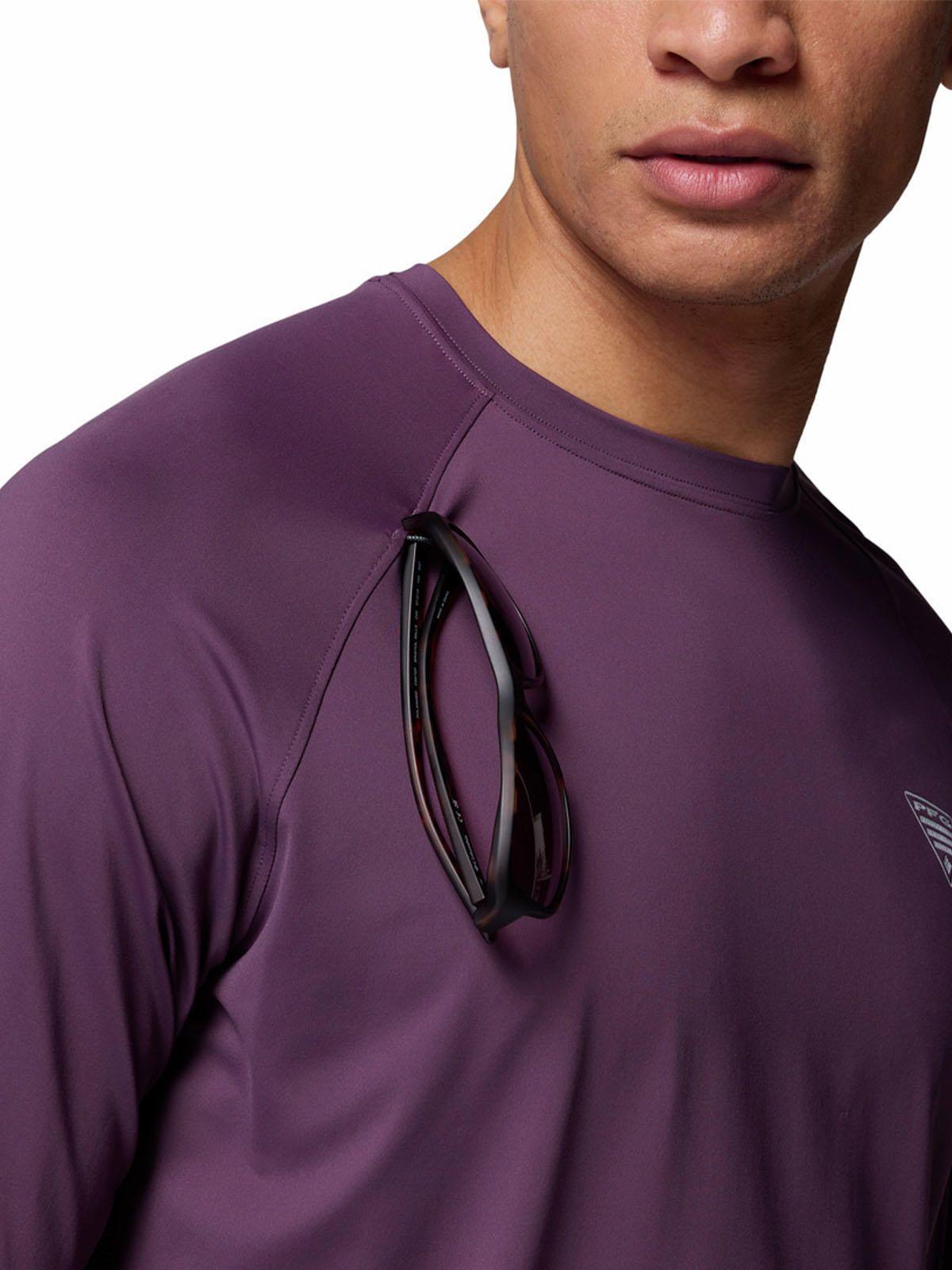 Polera Manga Larga Hombre Wild Cast Sun Morado-3