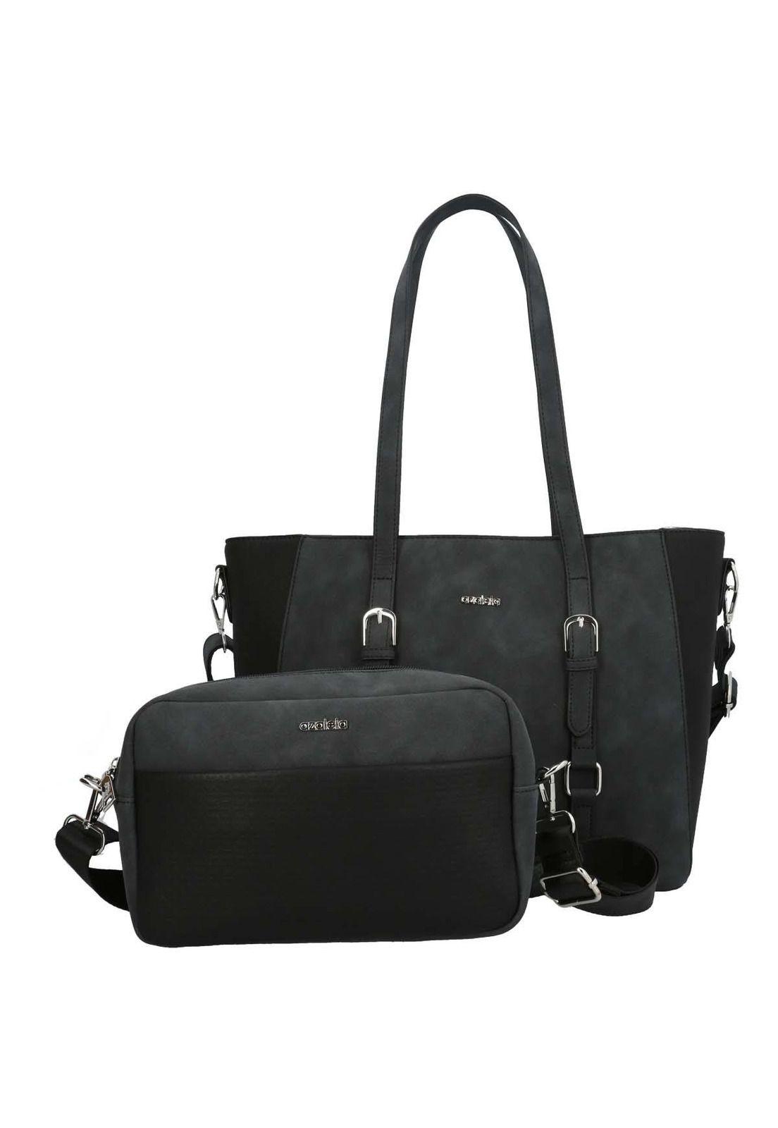 Carteras Gubio Tote Mujer Negro-3