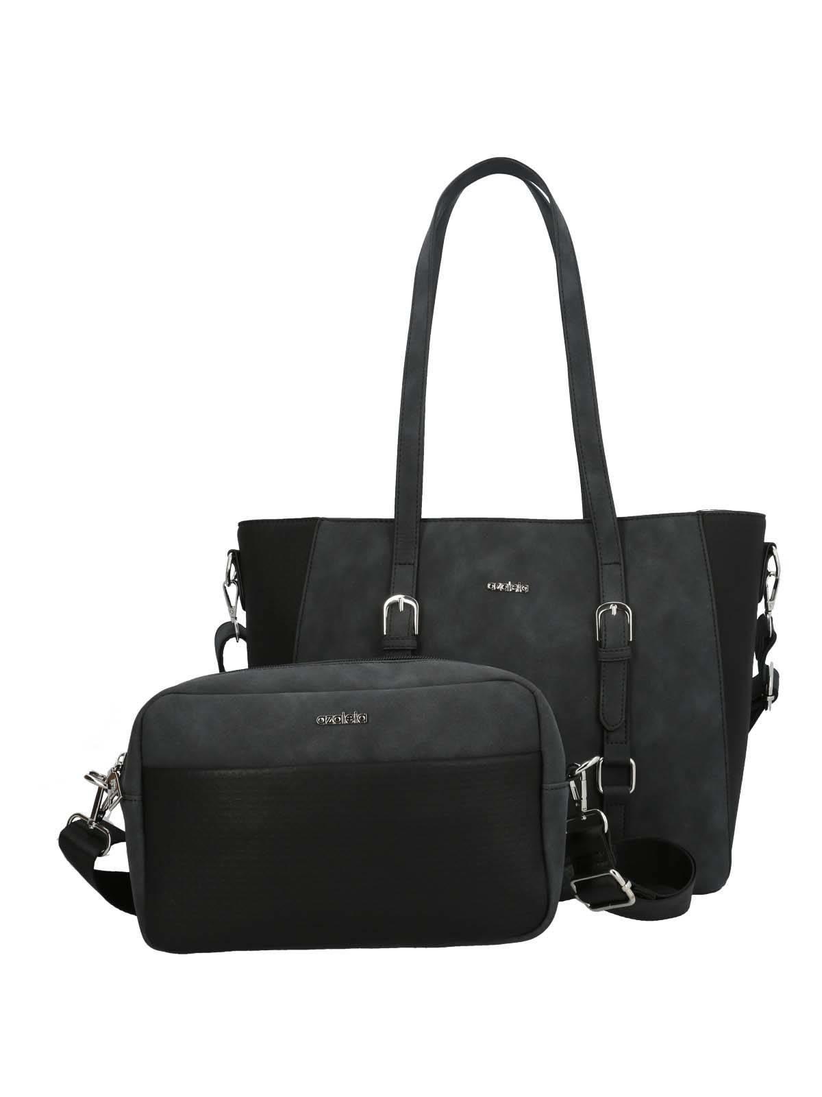 Carteras Gubio Tote Mujer Negro-3