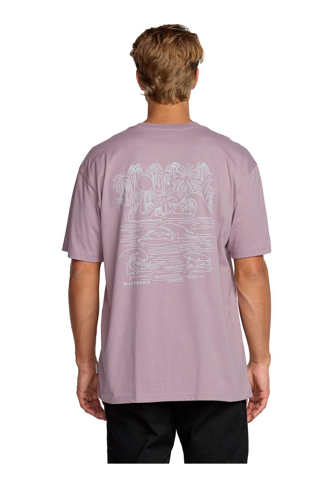 Polera m/c Hombre Scenes regular Morado-6