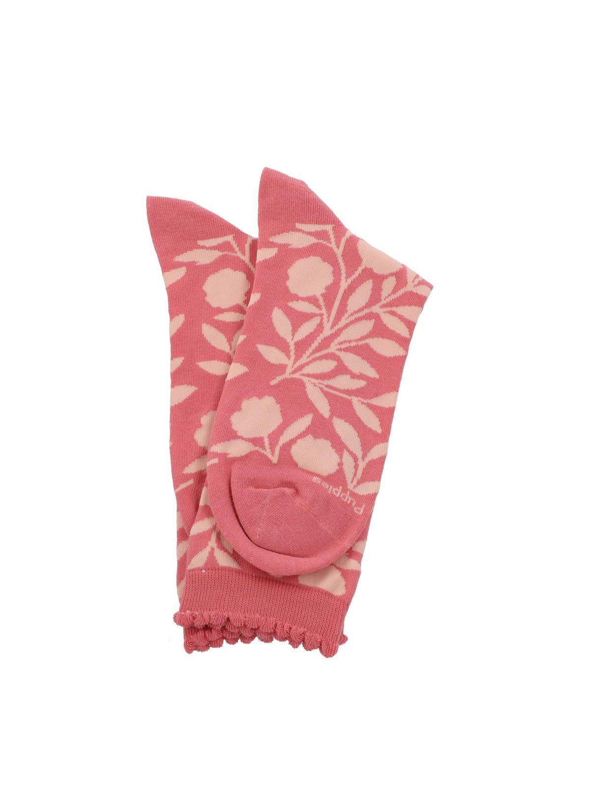 Calcetín Algodón Mujer C St Garden Rosado-2