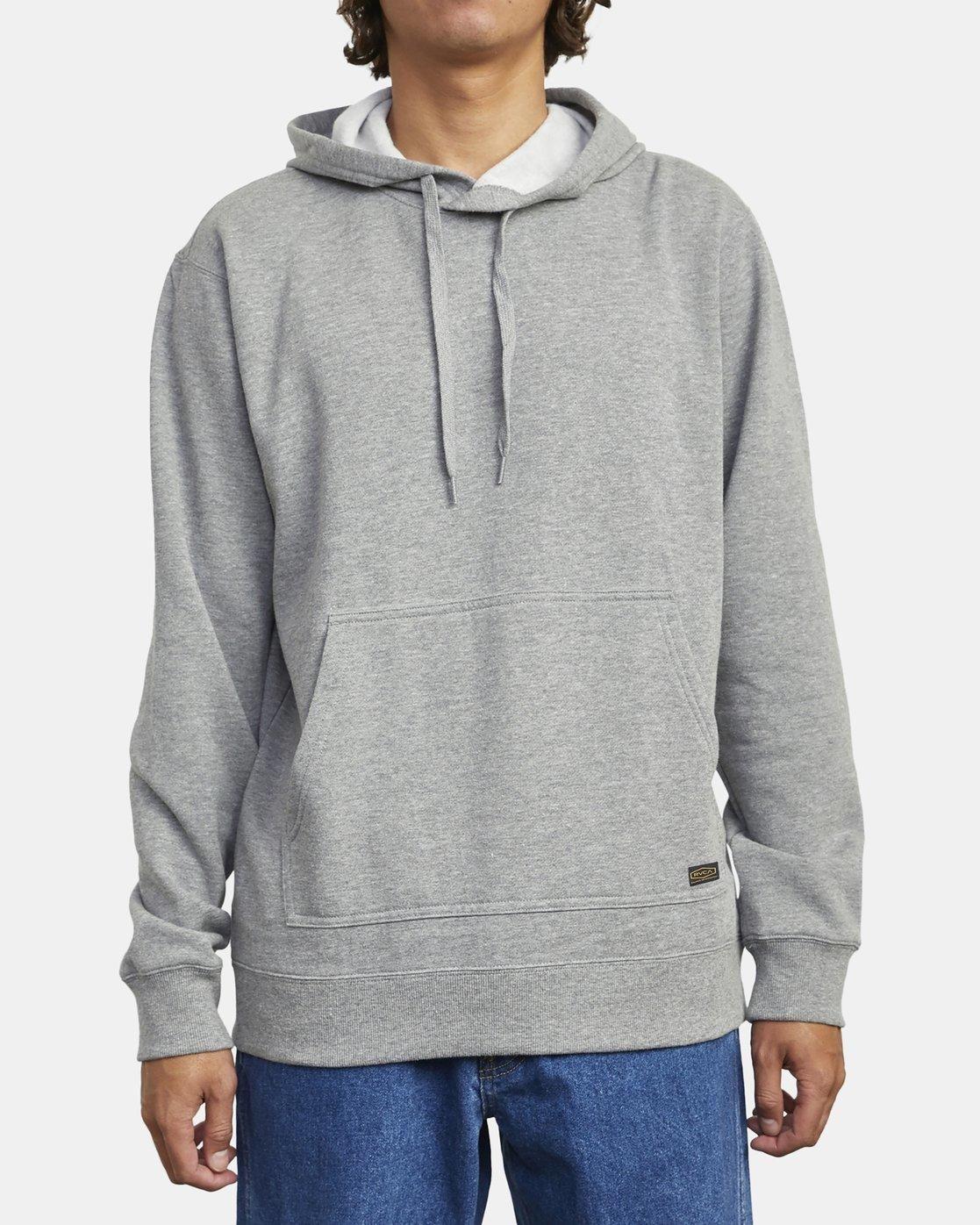 Poleron Americana Hood Gris Hombre Rvca-0