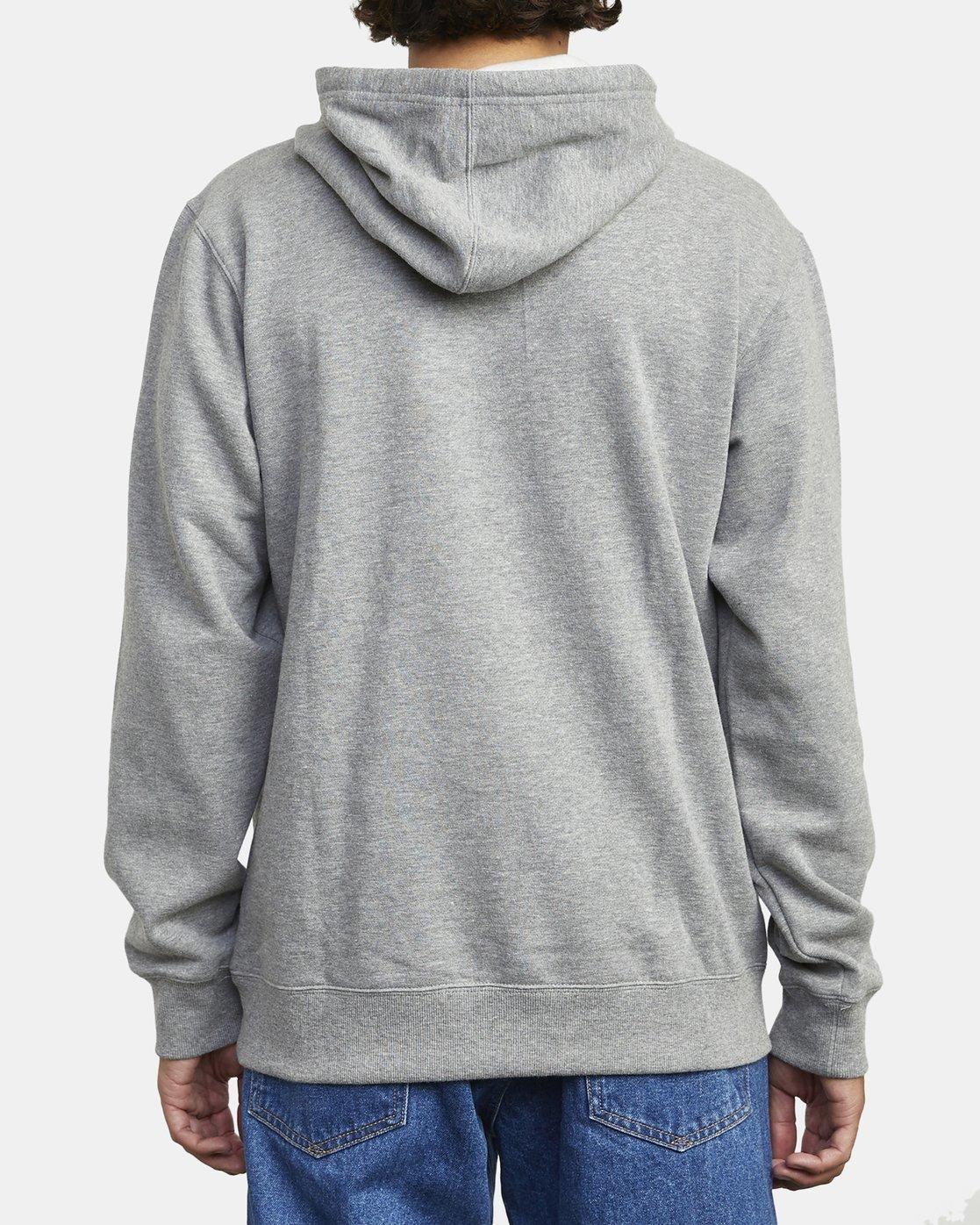 Poleron Americana Hood Gris Hombre Rvca-1