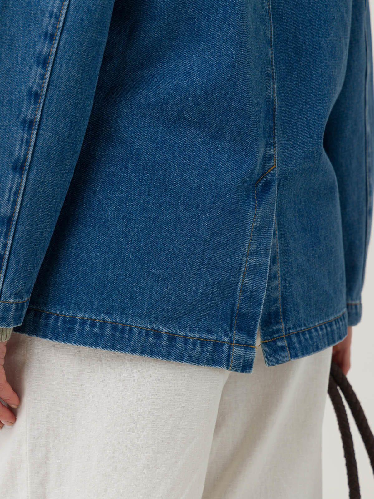 Chaqueta Algodón Mujer Lime Azul -7