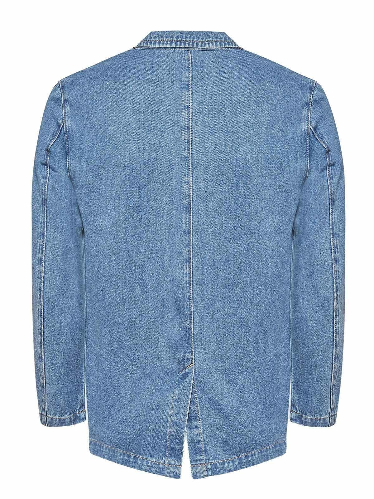 Chaqueta Algodón Mujer Lime Azul -1