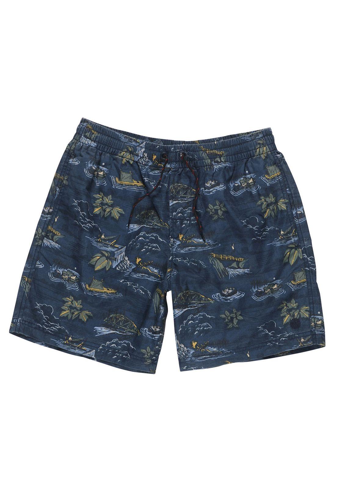 Short Algodon-Poliamida Hombre Arrowrock Wk Azul Element-0