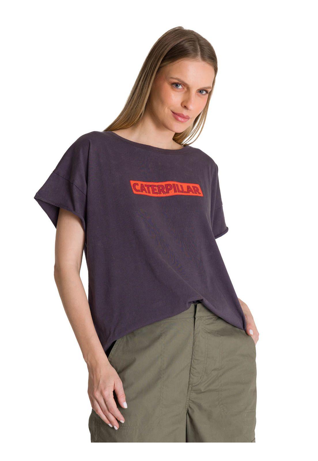 Polera Manga Corta Mujer Diseño Espalda Gris-0