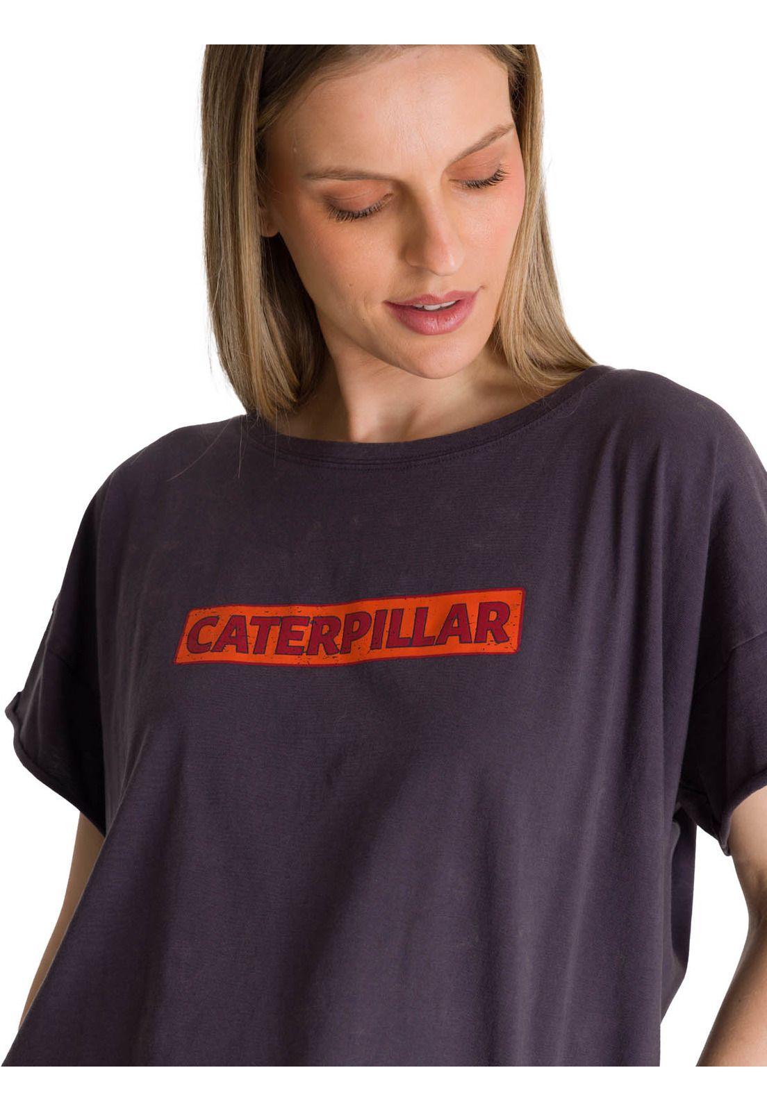 Polera Manga Corta Mujer Diseño Espalda Gris-4