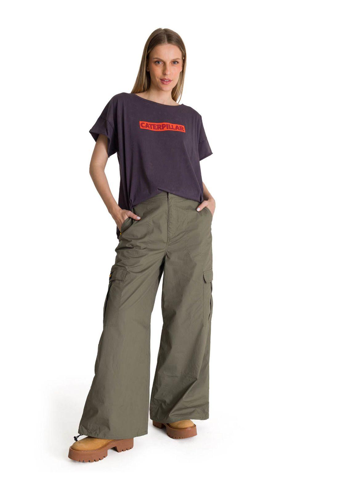 Polera Manga Corta Mujer Diseño Espalda Gris-5