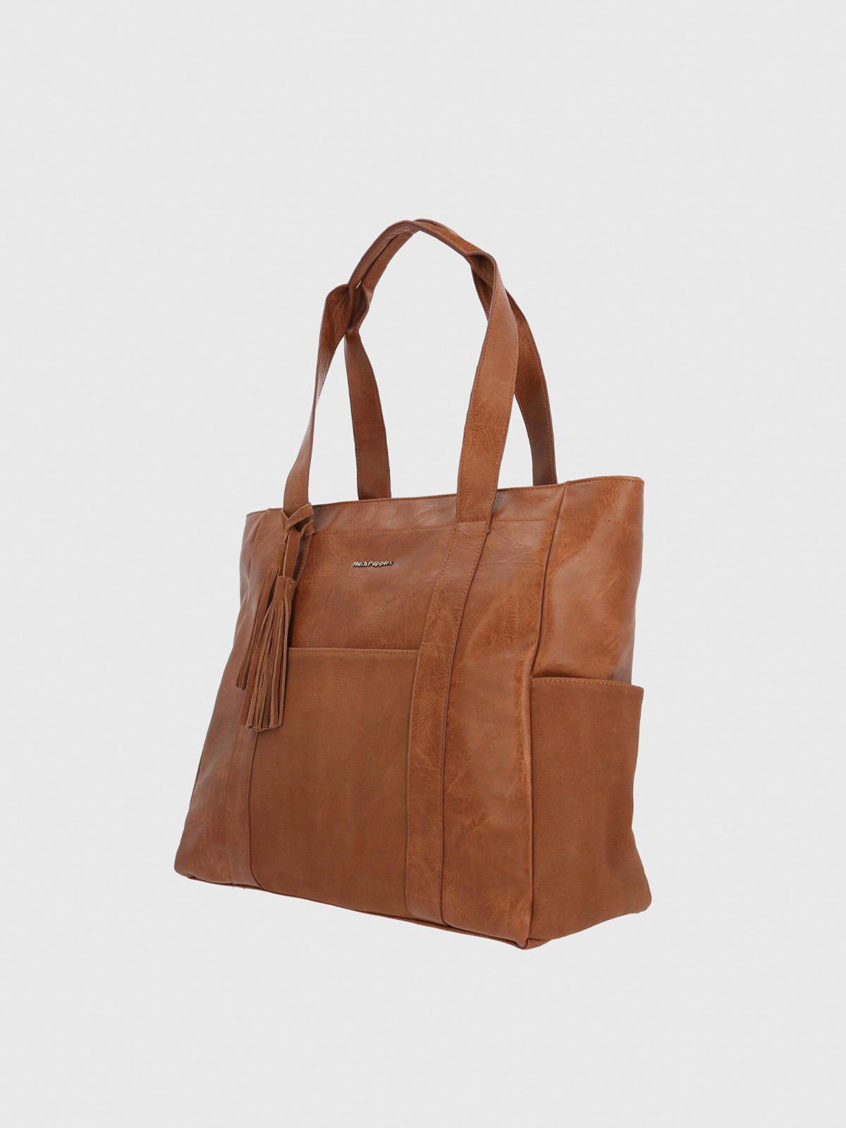 Cartera Ecocuero Mujer Lester Tote Café-1