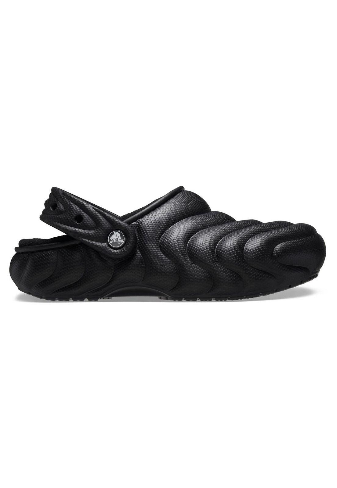 Zueco Crocs Hombre Lined Overpuff Negro-0