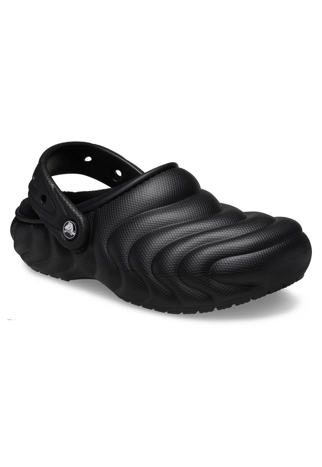 Zueco Crocs Hombre Lined Overpuff Negro-6