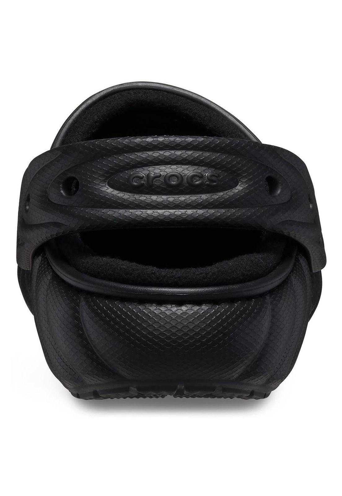 Zueco Crocs Hombre Lined Overpuff Negro-7