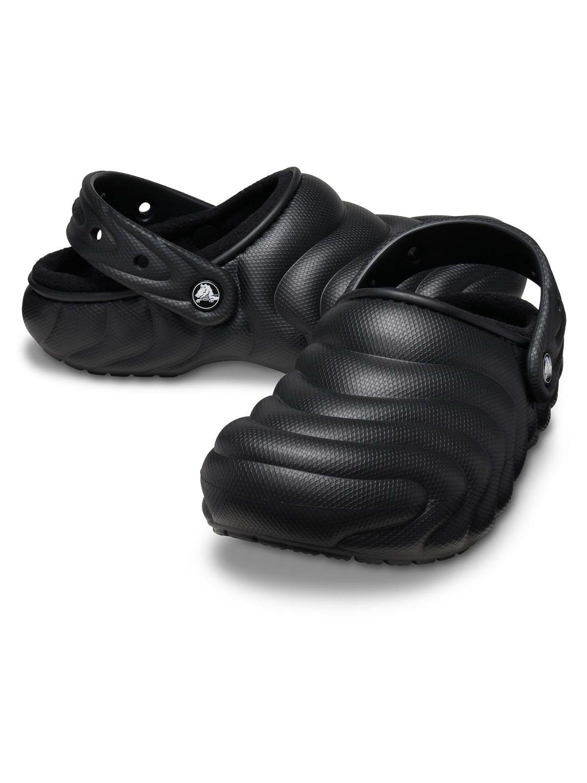 Zueco Crocs Hombre Lined Overpuff Negro-3