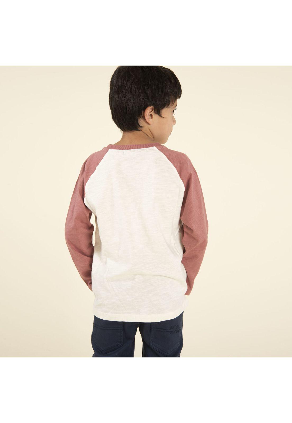 Polera Niño Mangas Rojo-1